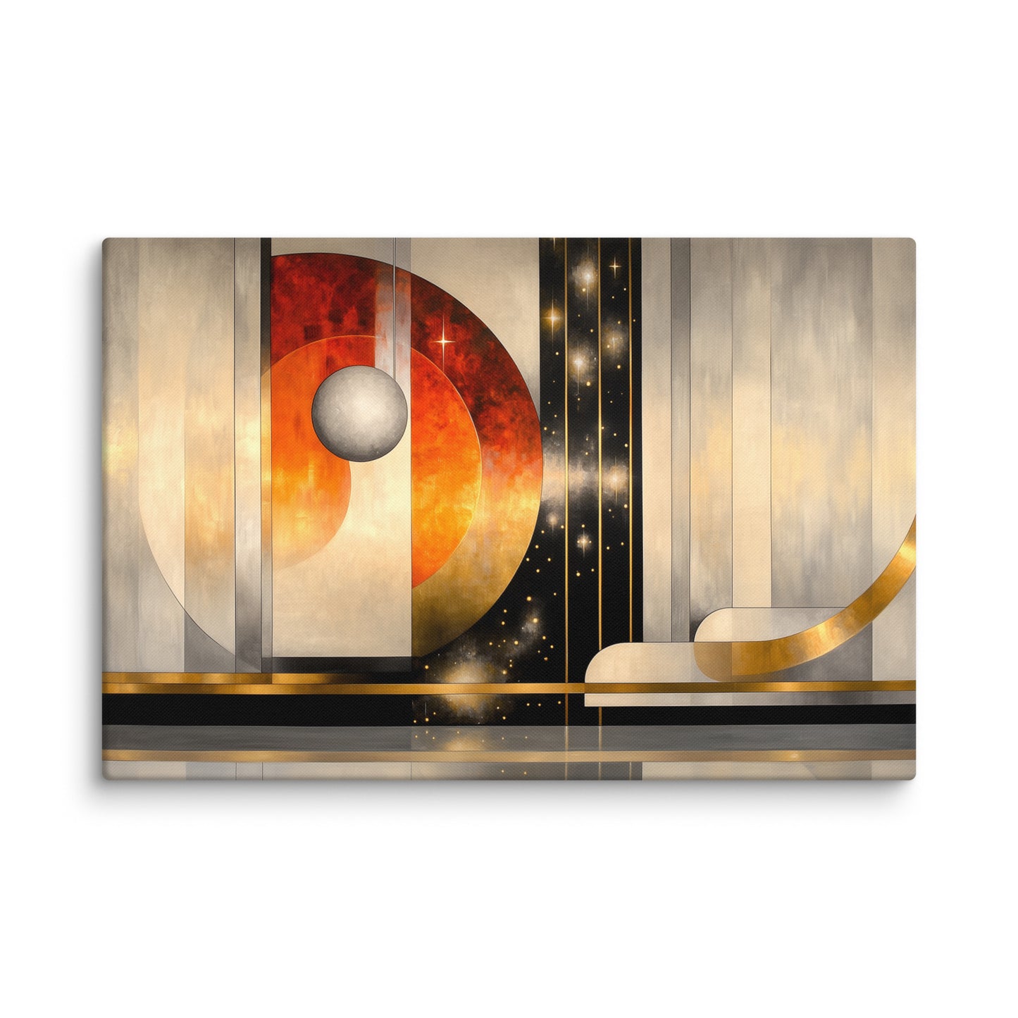 Art Deco - Peinture Murale Cosmos Affiches, reproductions et œuvres graphiques Art Virtuoso XL