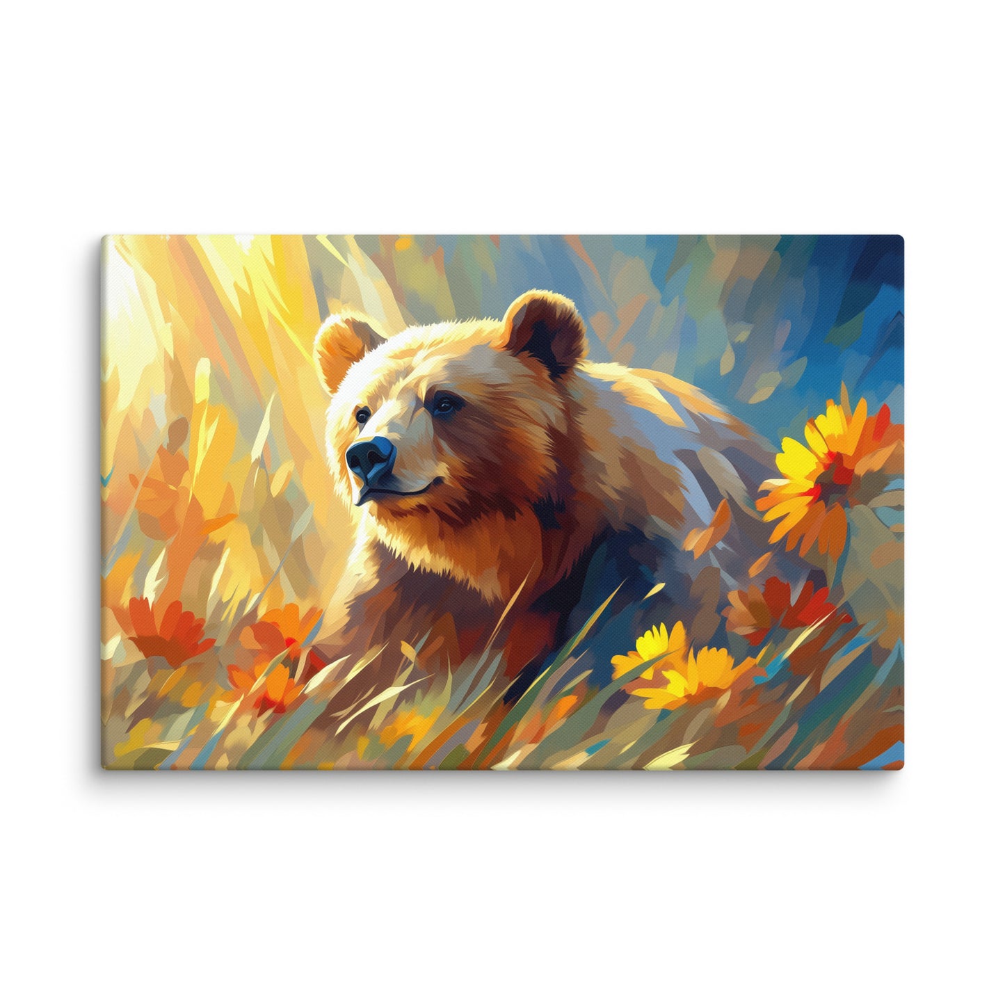 Tableau Ours Brun - Douceur Sauvage Affiches, reproductions et œuvres graphiques Art Virtuoso XL