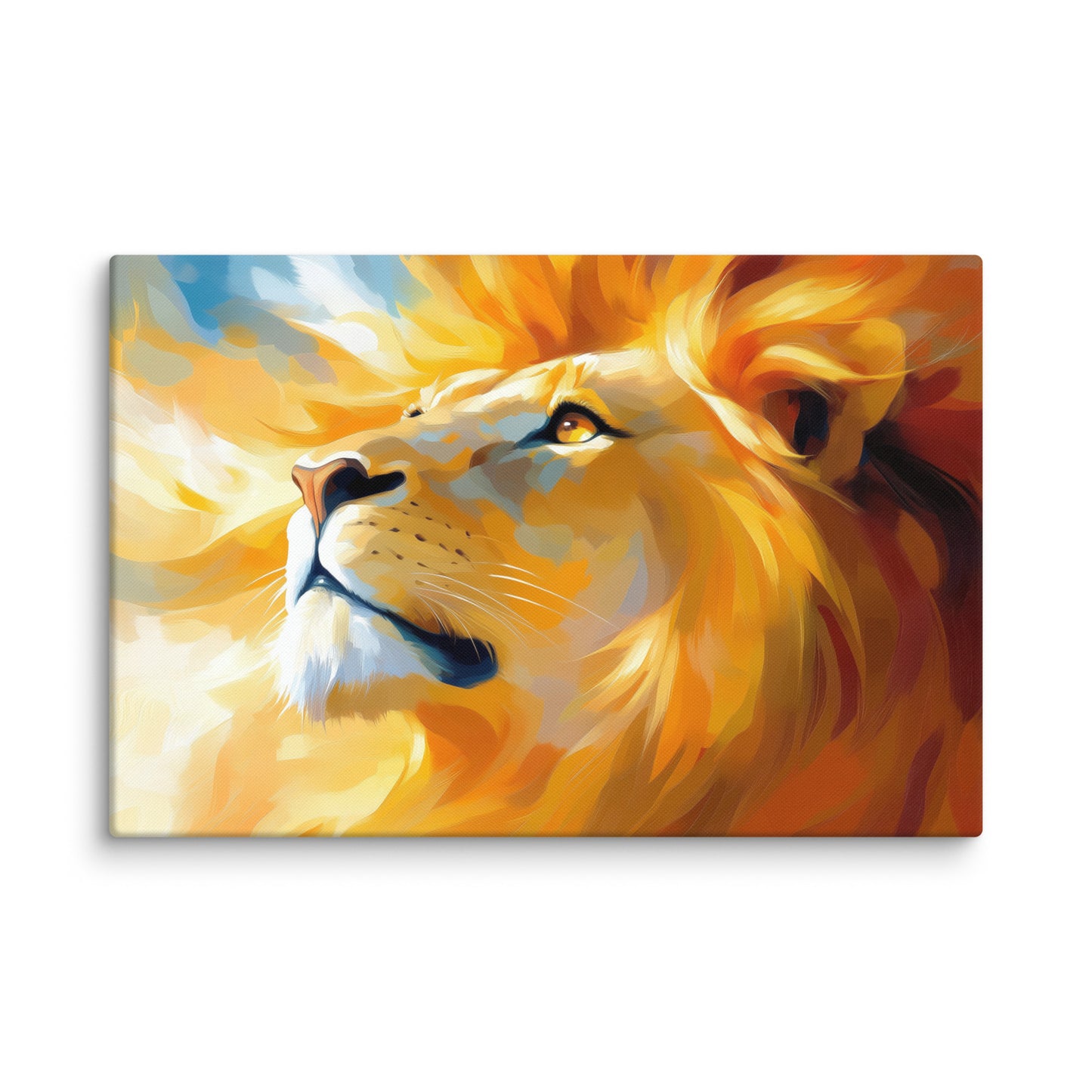 Tableau Tête de Lion - Regard de Feu Affiches, reproductions et œuvres graphiques Art Virtuoso XL