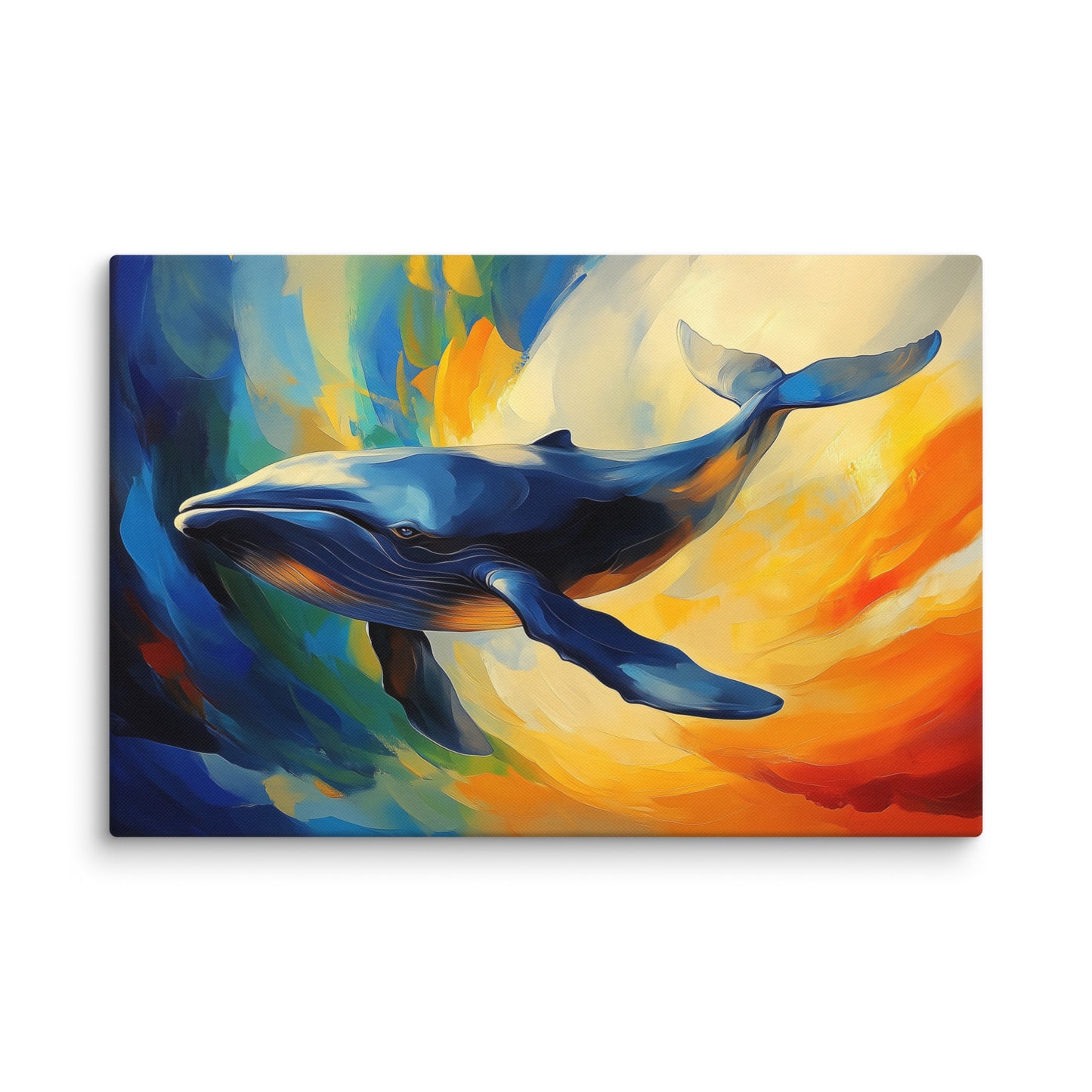 Tableau Baleine Bleue - Océan Astral Affiches, reproductions et œuvres graphiques Art Virtuoso XL