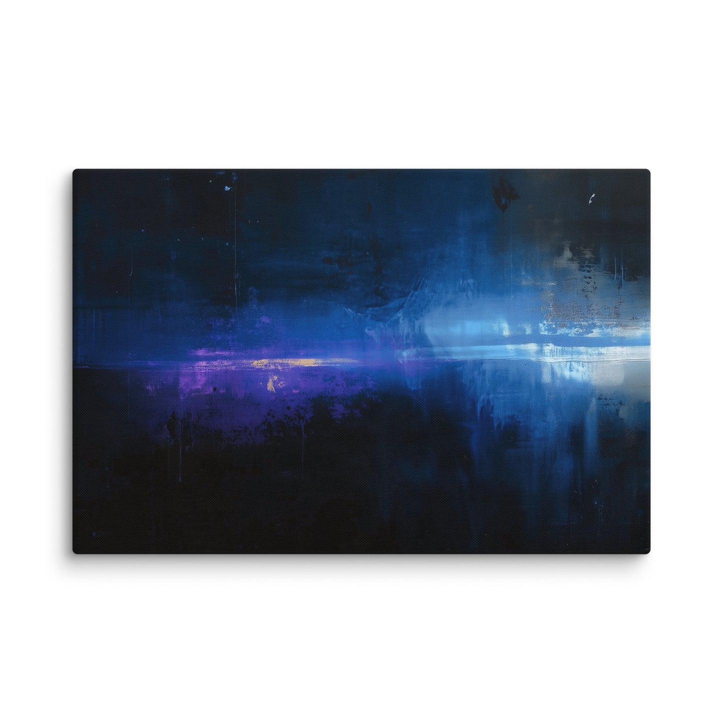 Tableau Bleu Noir - Lueurs Nocturnes Affiches, reproductions et œuvres graphiques Art Virtuoso XL