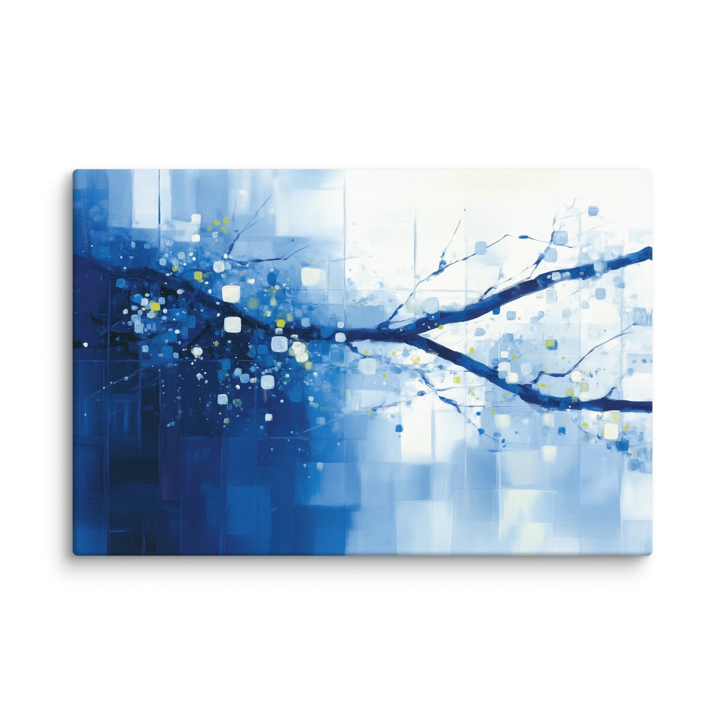 Tableau Art Abstrait Bleu - Nocturne & Hivernal Affiches, reproductions et œuvres graphiques Art Virtuoso XL