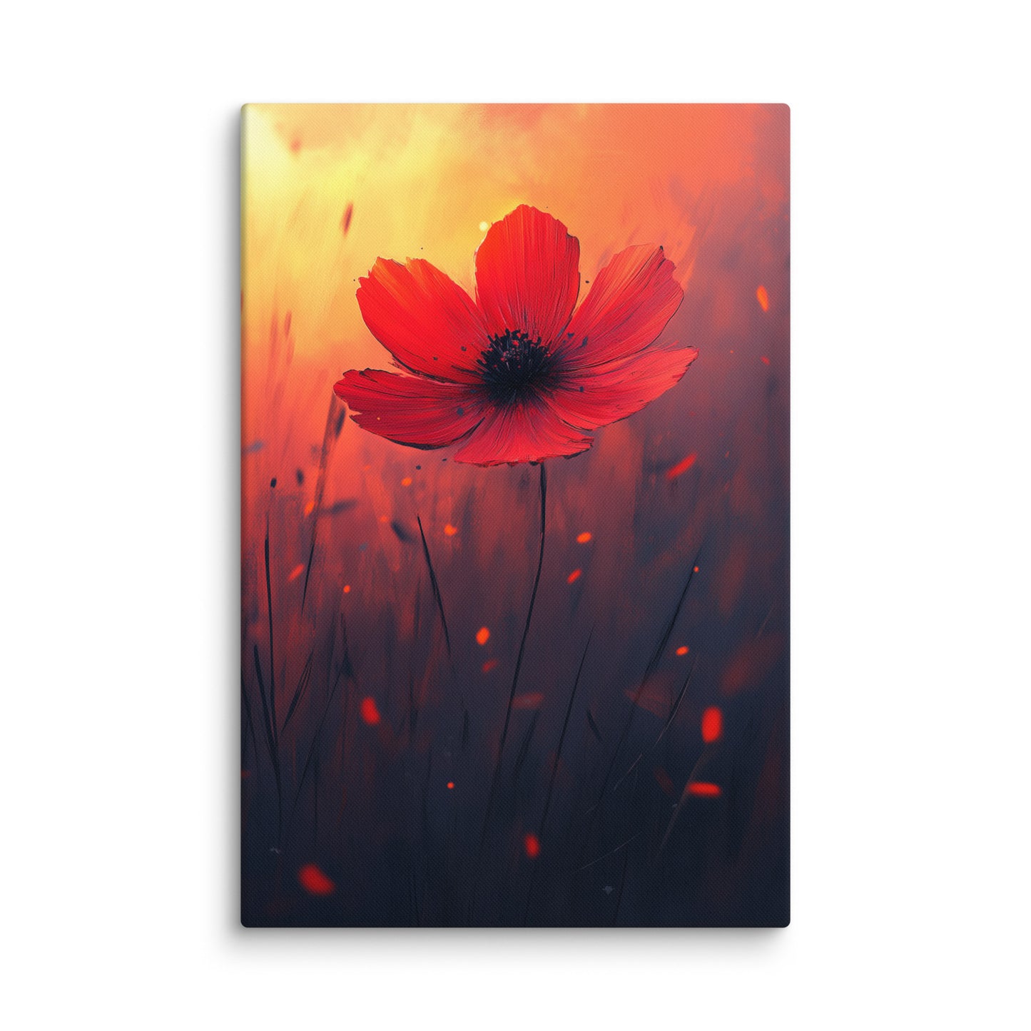 Tableau Fleur Rouge - Cosmos Flamboyant Affiches, reproductions et œuvres graphiques Art Virtuoso XL
