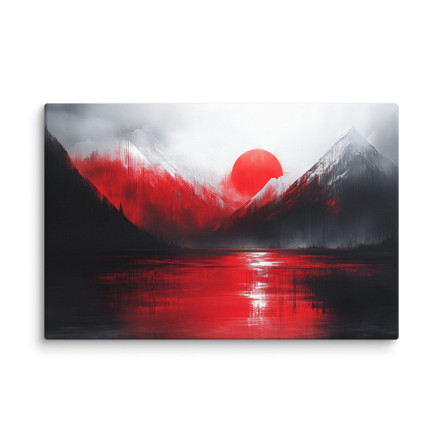 Tableau Déco Rouge : Reflets d'Aurore Affiches, reproductions et œuvres graphiques Art Virtuoso XL