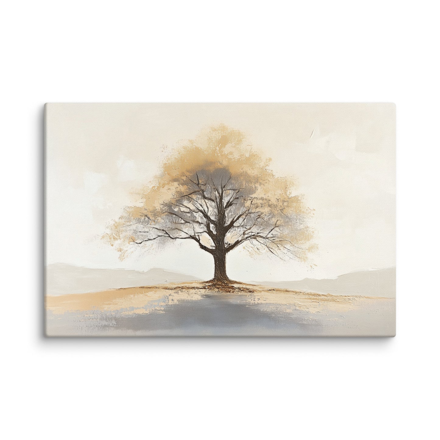Tableau Arbre Beige - Gardien de l'Horizon Affiches, reproductions et œuvres graphiques Art Virtuoso XL