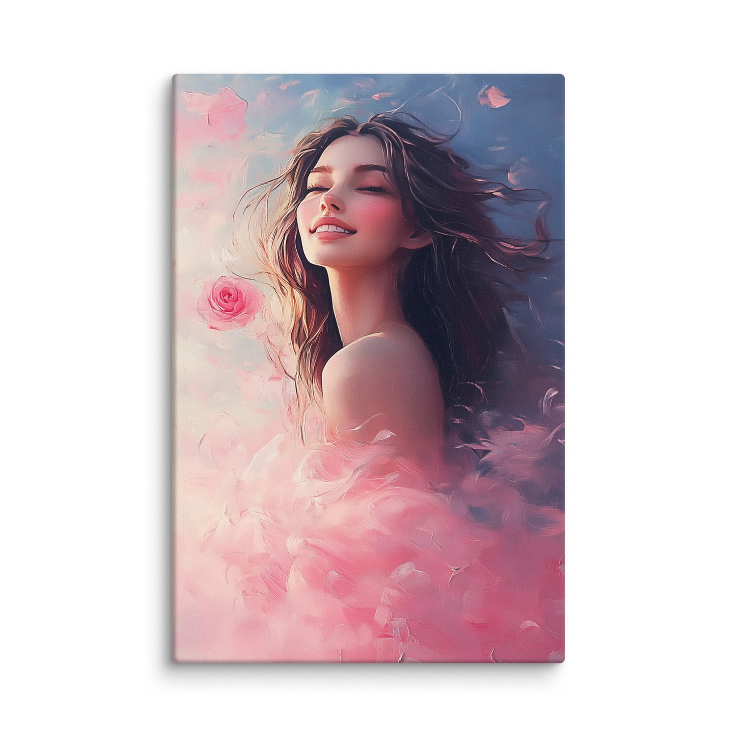 Tableau Rose Femme : Souffle de Printemps Affiches, reproductions et œuvres graphiques Art Virtuoso XL