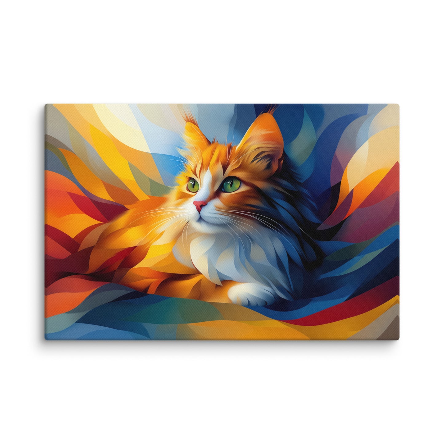 Peinture Chat Roux - Symphonie de Couleurs Affiches, reproductions et œuvres graphiques Art Virtuoso XL