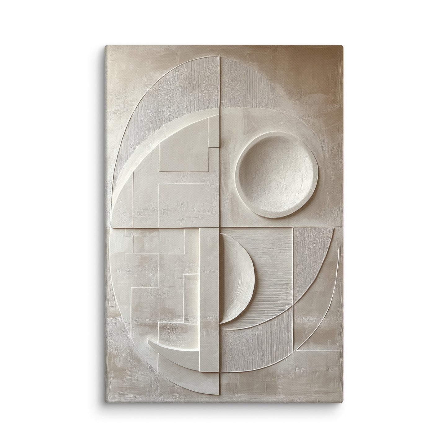 Tableau Blanc Géométrique : Équilibre Moderne Affiches, reproductions et œuvres graphiques Art Virtuoso XL