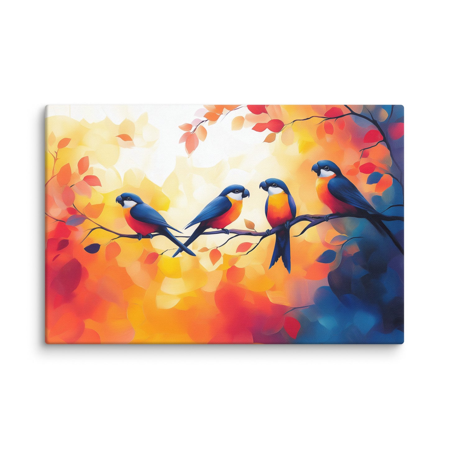 Tableau Oiseaux sur Branche : Le Repos du Soir Affiches, reproductions et œuvres graphiques Art Virtuoso XL
