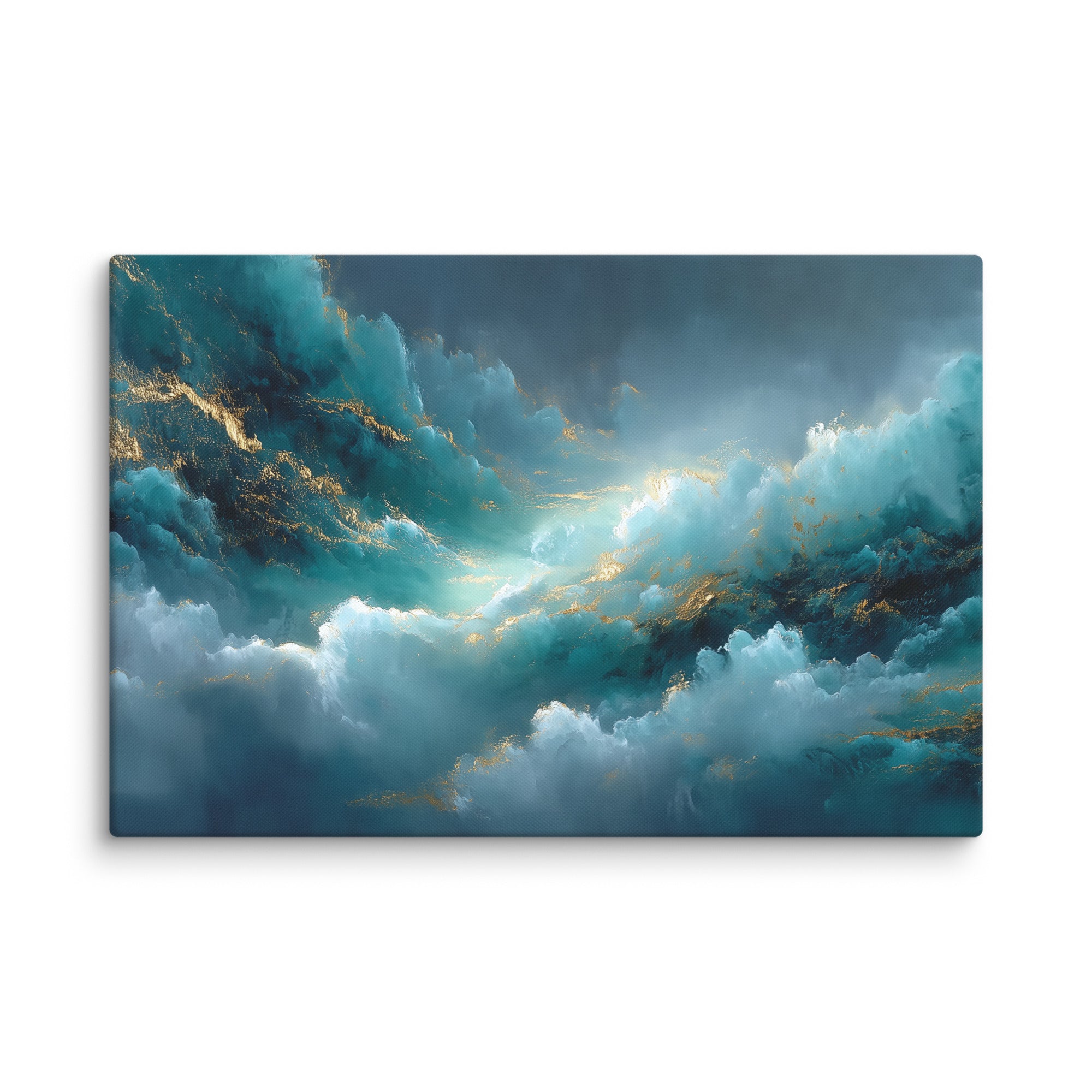 Moderne Tableau Bleu Canardnull