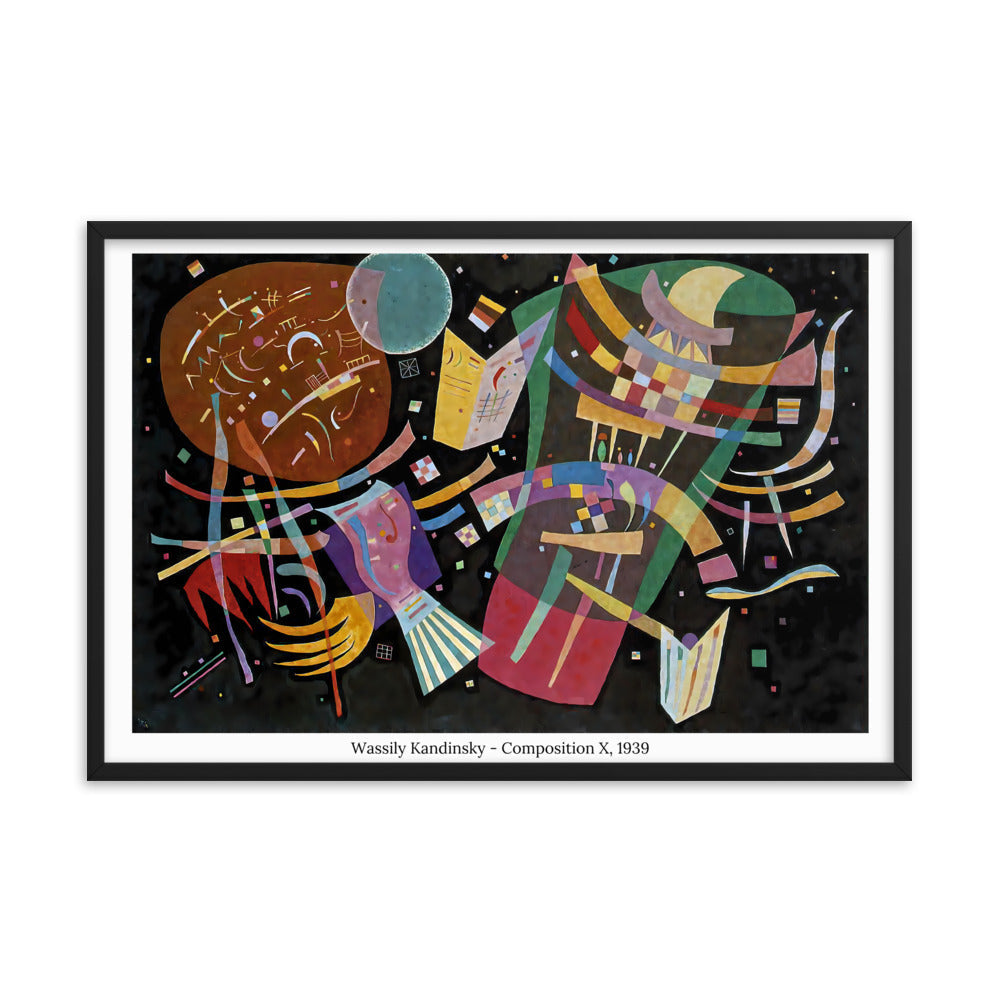 Composition X - Wassily Kandinsky Affiches, reproductions et œuvres graphiques Art Virtuoso L