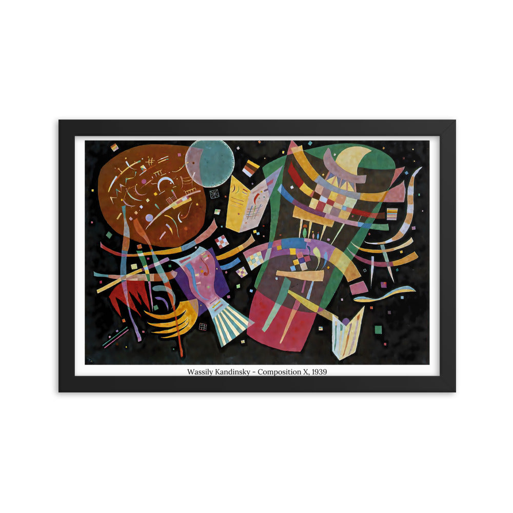 Composition X - Wassily Kandinsky Affiches, reproductions et œuvres graphiques Art Virtuoso S