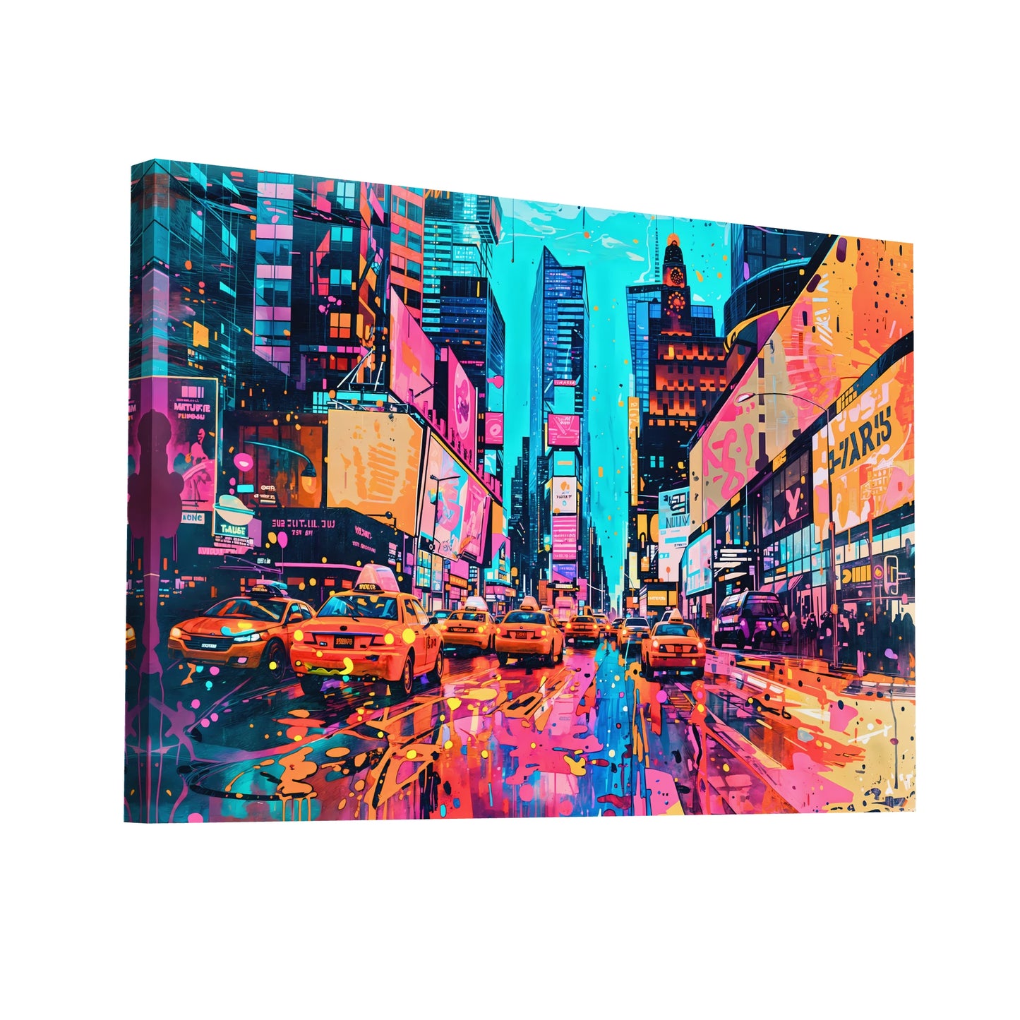 Product Hero 3D WebP Tableau Décor Pop Art - New York - Art Virtuoso