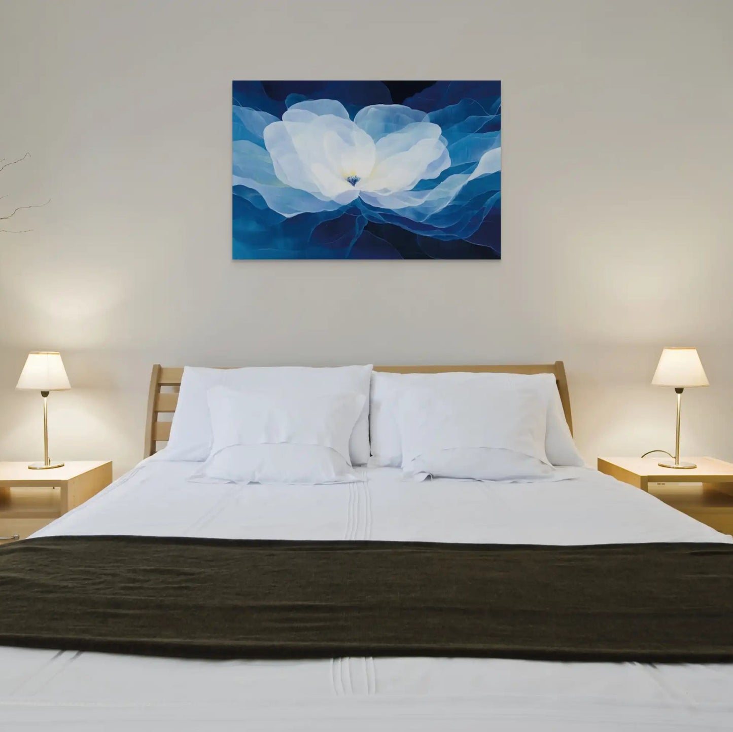 Tableau Décoration Murale Bleue - Magnolia Céleste Affiches, reproductions et œuvres graphiques Art Virtuoso