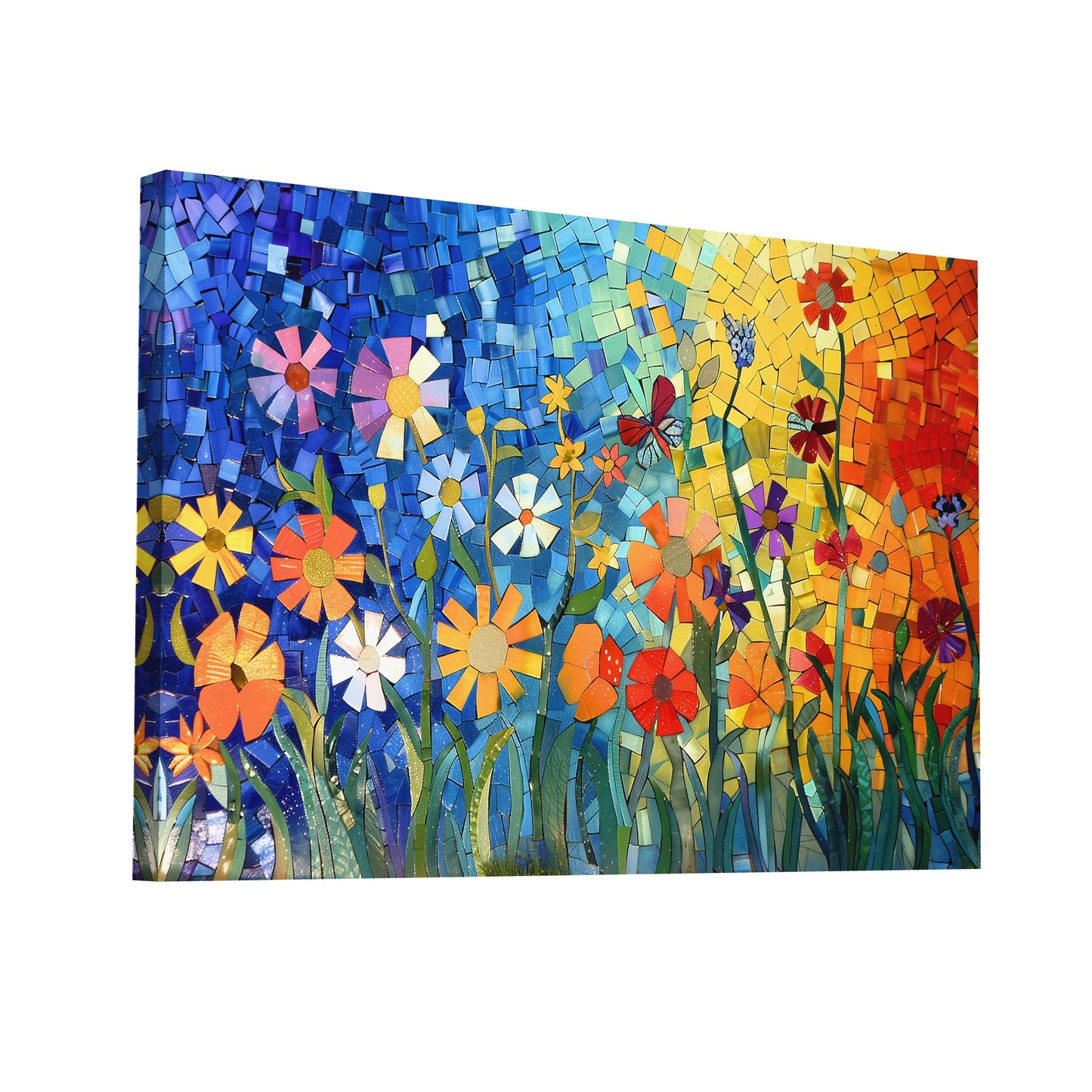 Product Hero 3D WebP Peinture - Fresque Fleurs - Art Virtuoso