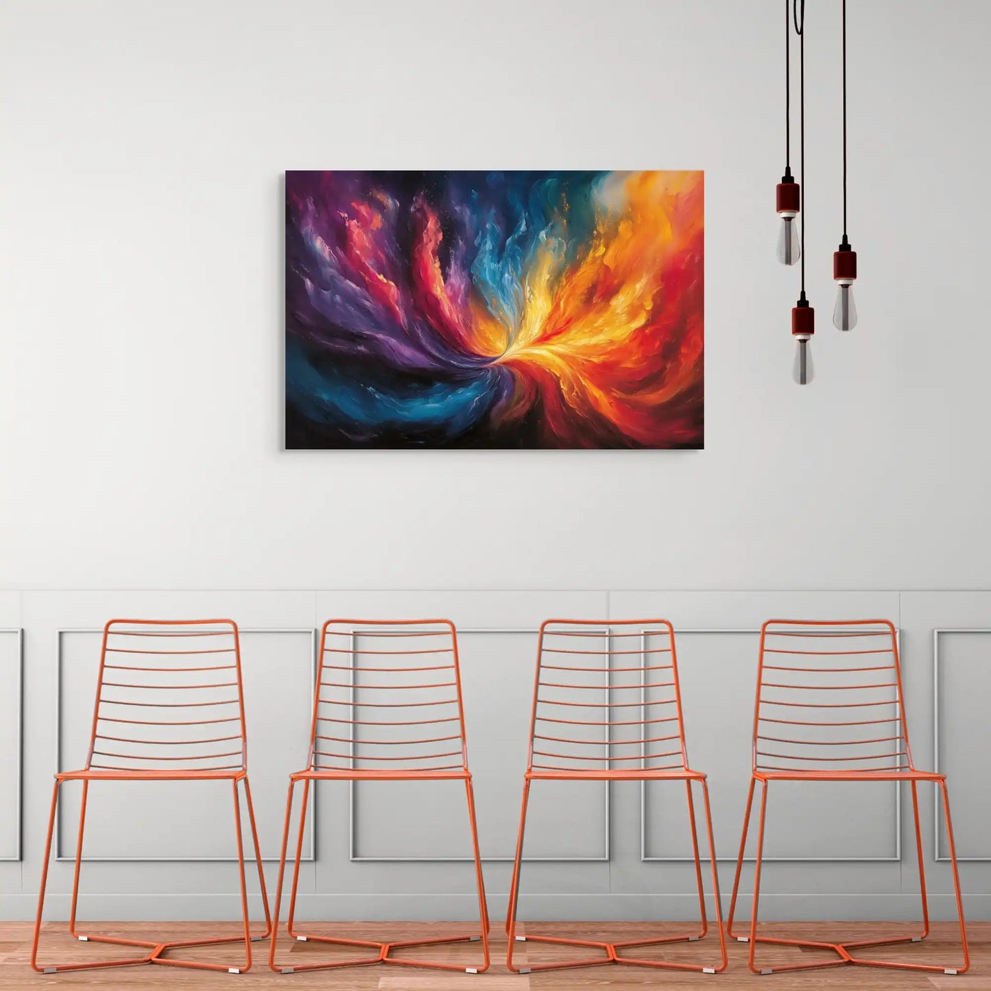 Grand Tableau Coloré en explosion Affiches, reproductions et œuvres graphiques Art Virtuoso