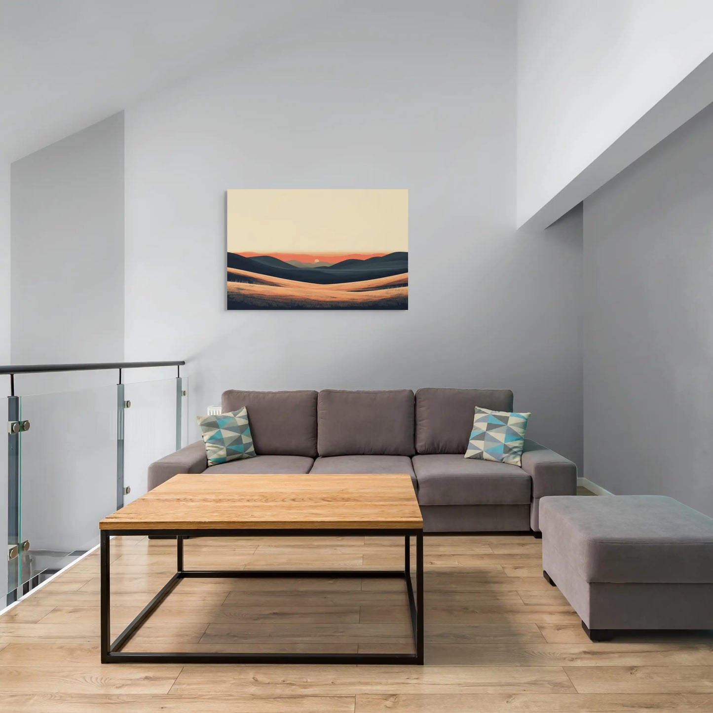 Grand Tableau Salon Design : Vers l'Horizon Affiches, reproductions et œuvres graphiques Art Virtuoso