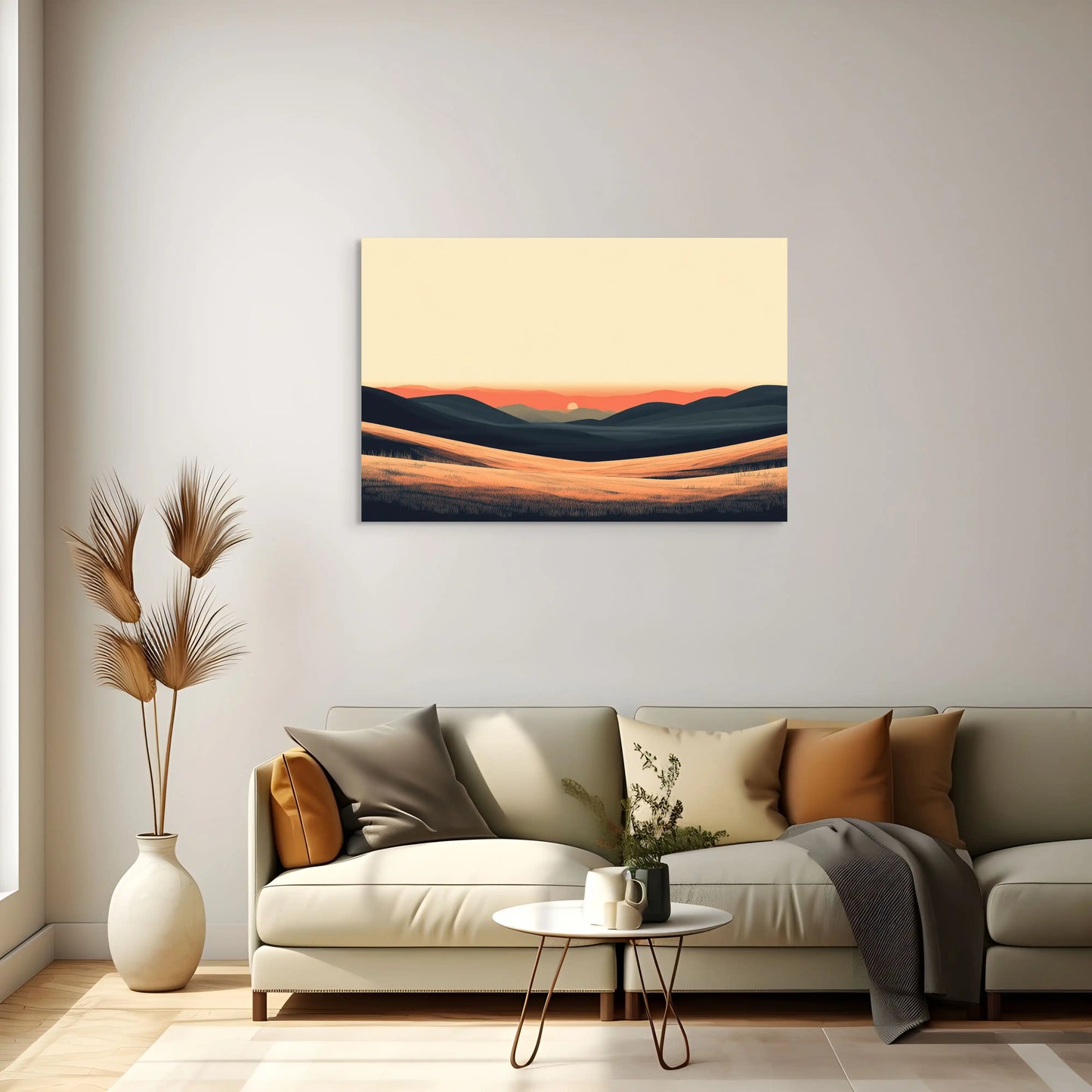 Grand Tableau Salon Design : Vers l'Horizon Affiches, reproductions et œuvres graphiques Art Virtuoso