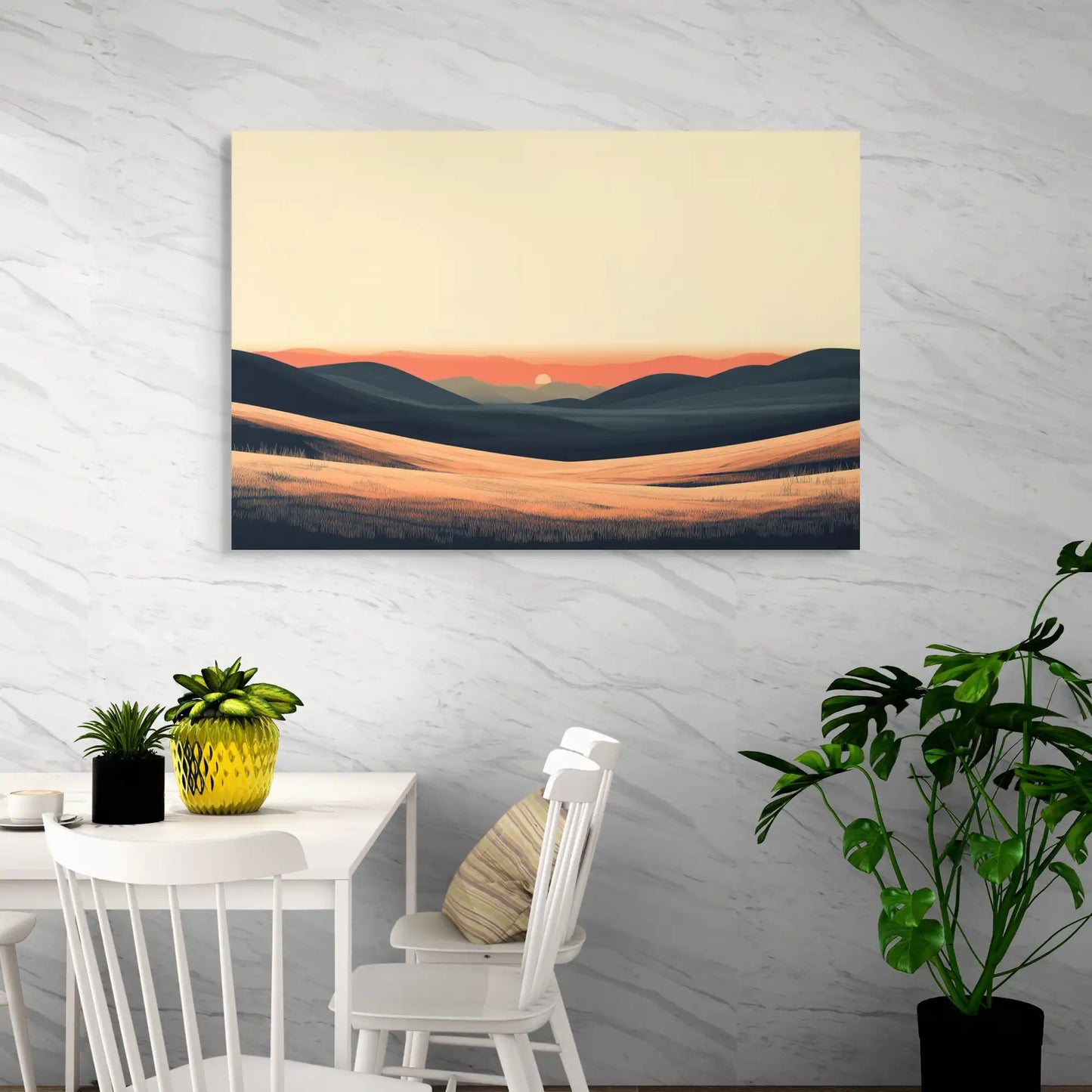 Grand Tableau Salon Design : Vers l'Horizon Affiches, reproductions et œuvres graphiques Art Virtuoso