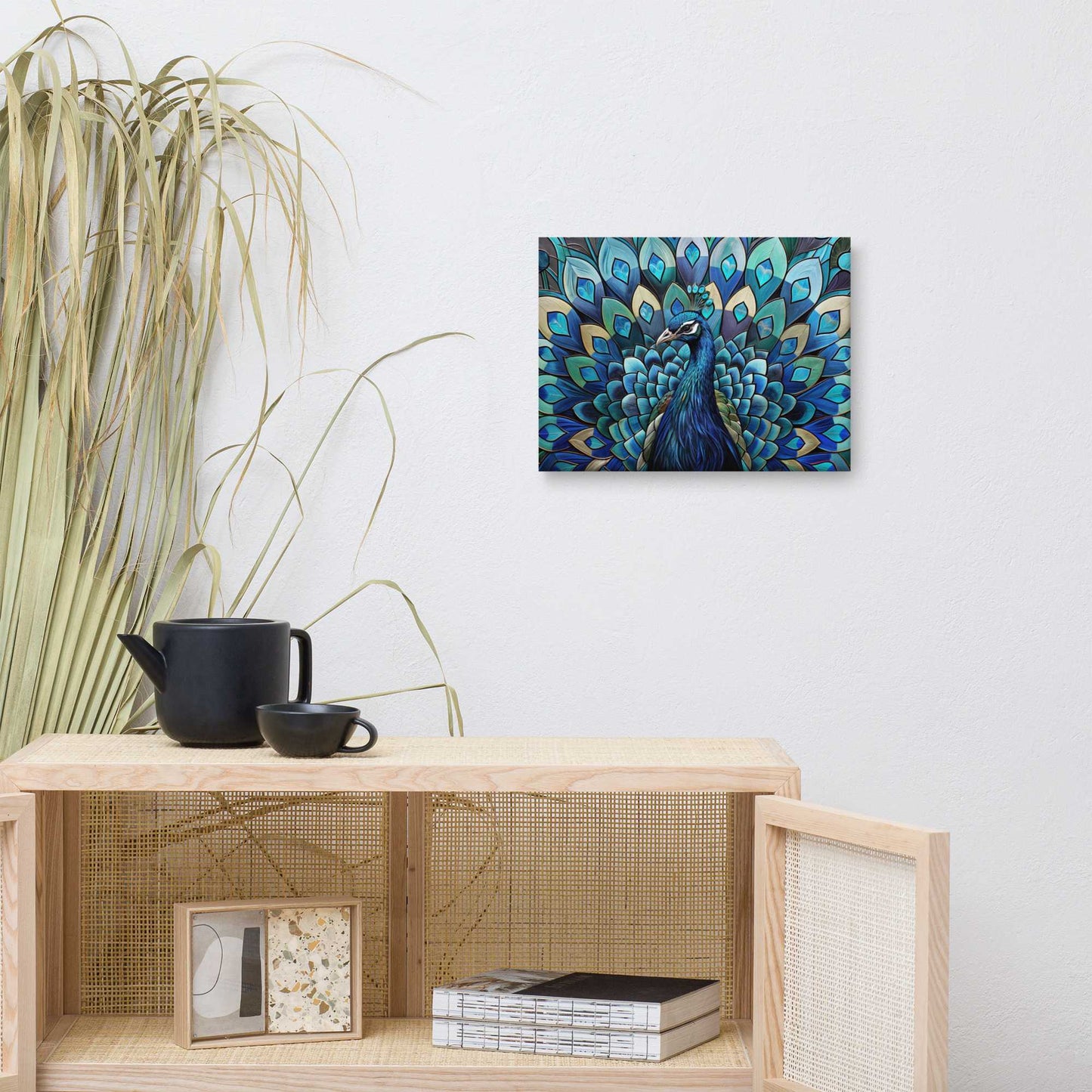 Tableau Paon - Art Deco Art Virtuoso