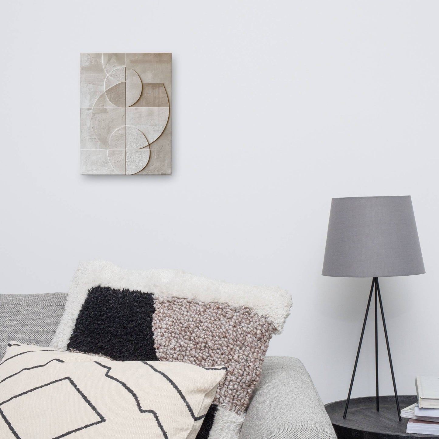 Tableau Minimaliste Blanc Affiches, reproductions et œuvres graphiques Art Virtuoso