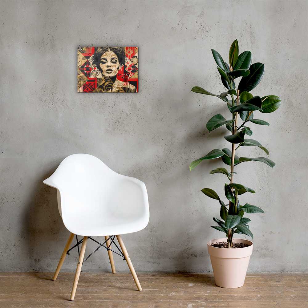 Tableau Street Art Rouge Art Virtuoso