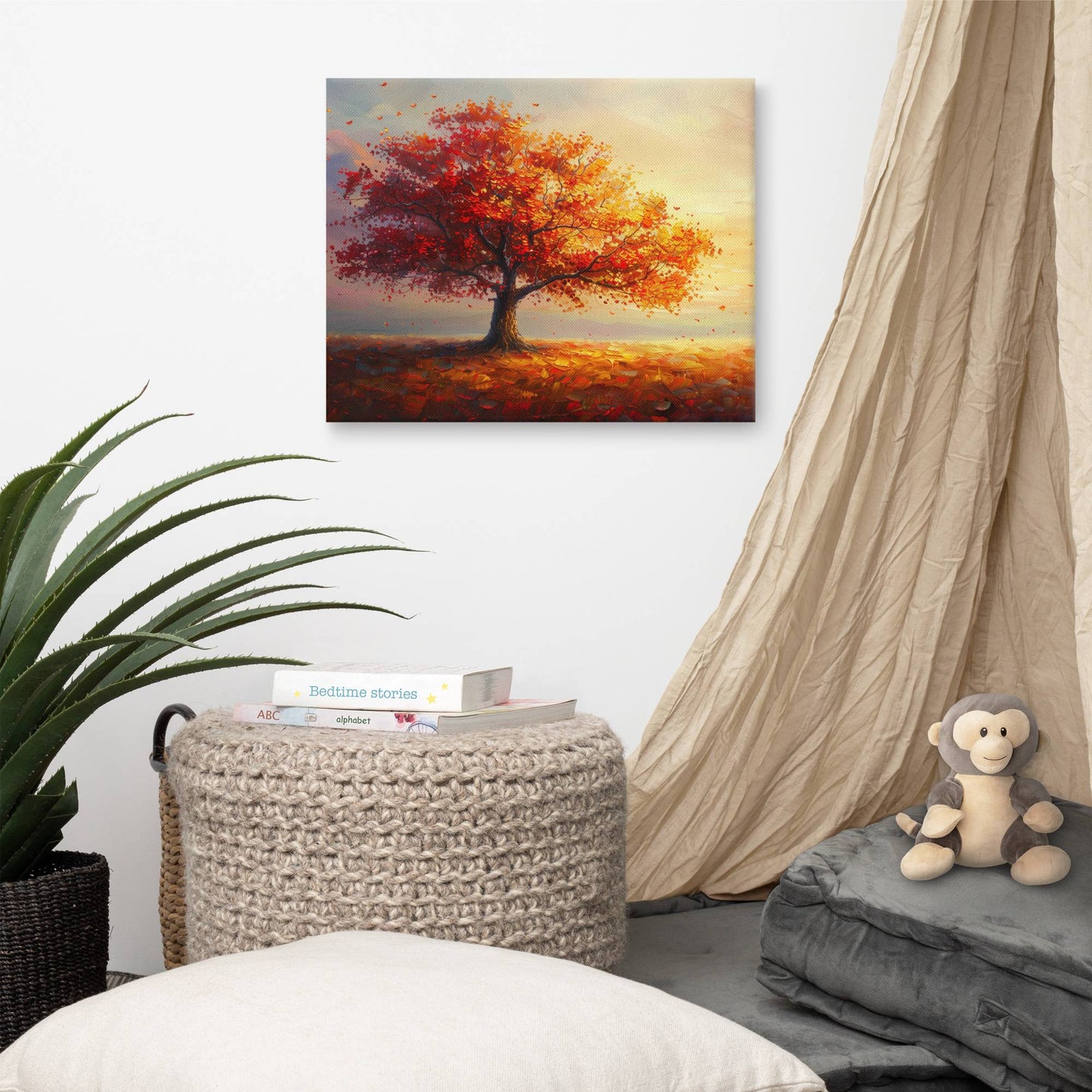 Tableau Arbre - Automne Rougeoyant Affiches, reproductions et œuvres graphiques Art Virtuoso