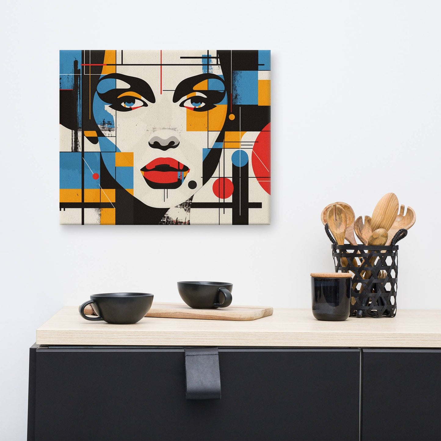 Tableau Visage Femme Coloré  Art Virtuoso