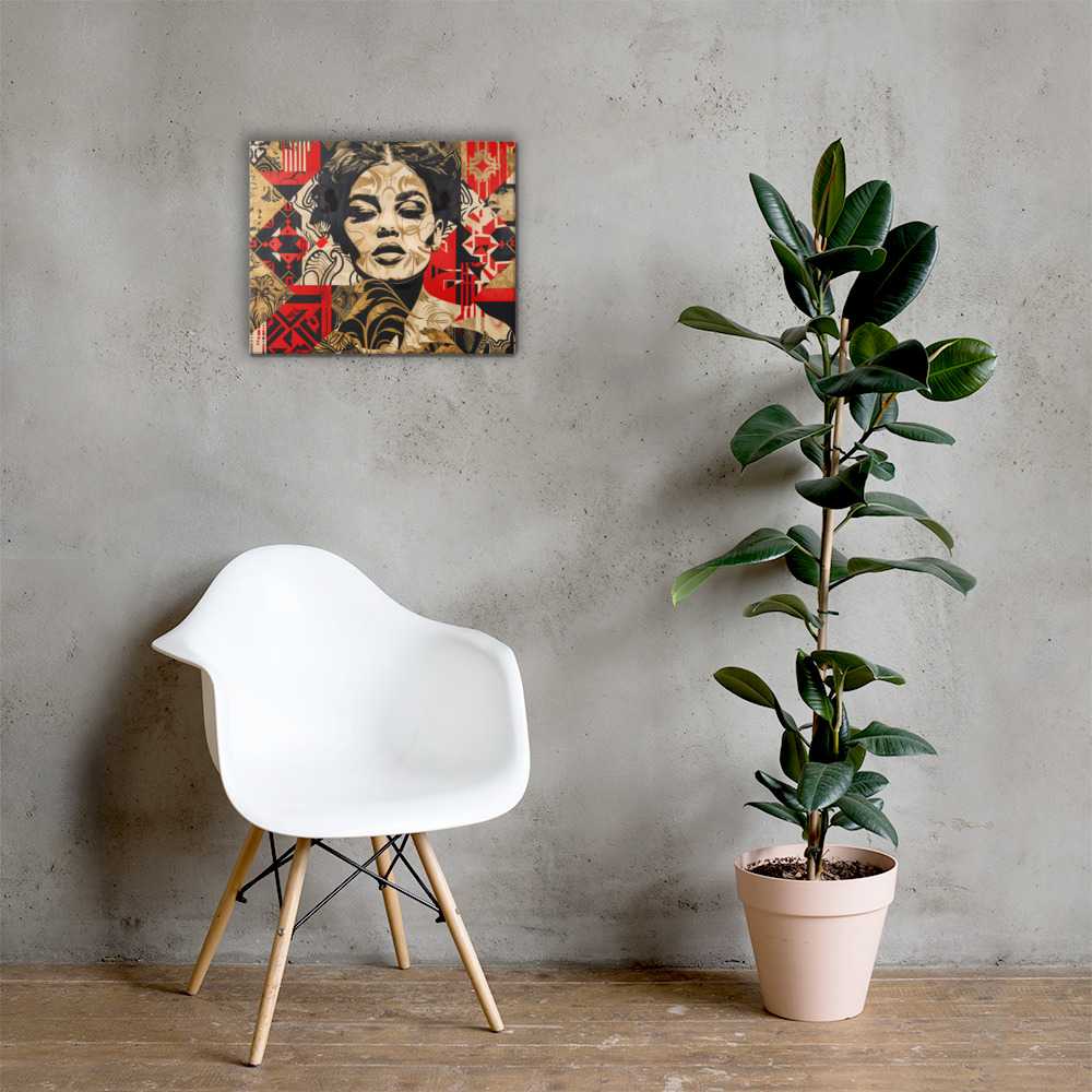 Tableau Street Art Rouge Art Virtuoso