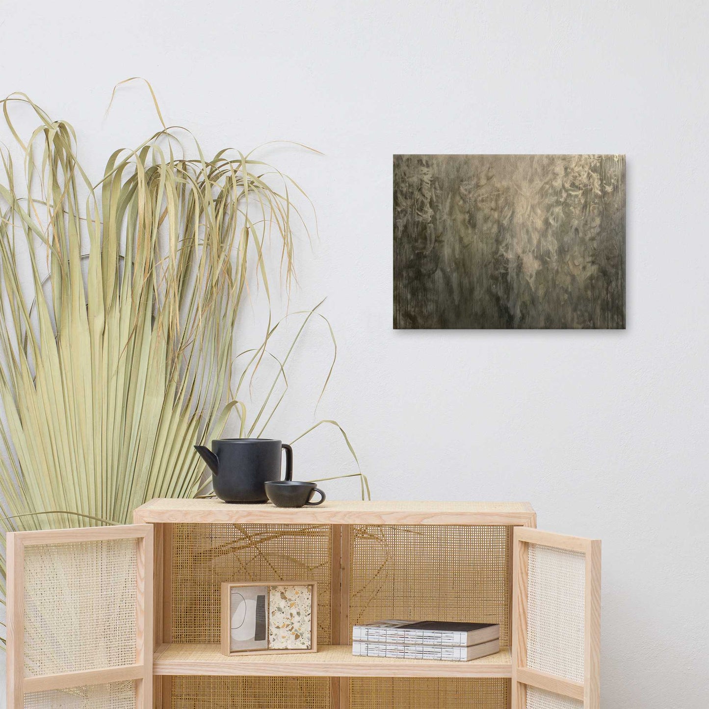 Tableau Abstrait Kaki Art Virtuoso