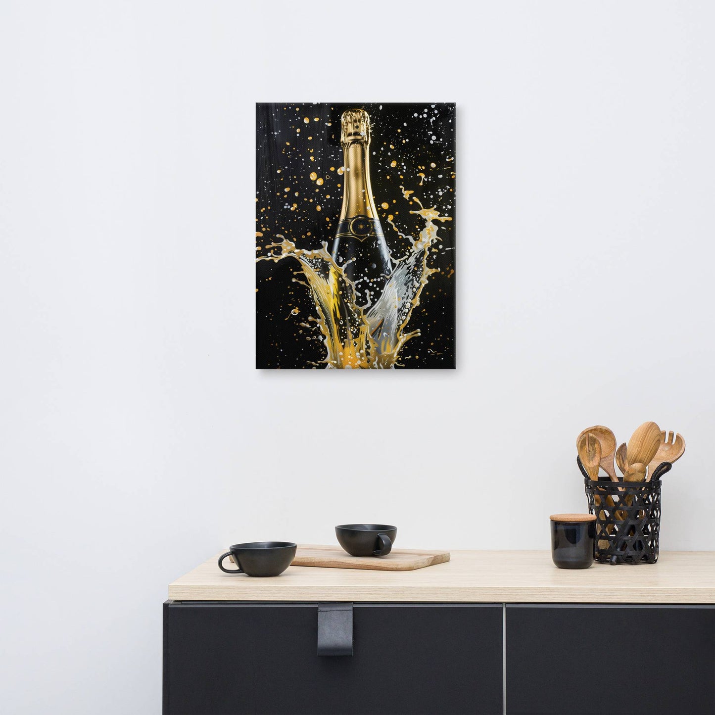 Tableau Bouteille de Champagne Art Virtuoso