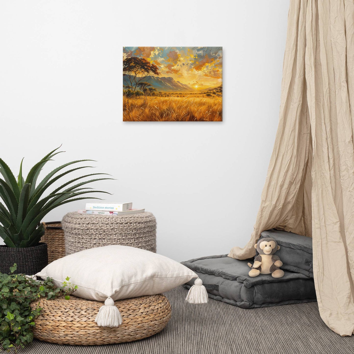 Peinture Savane au Crépuscule Art Virtuoso