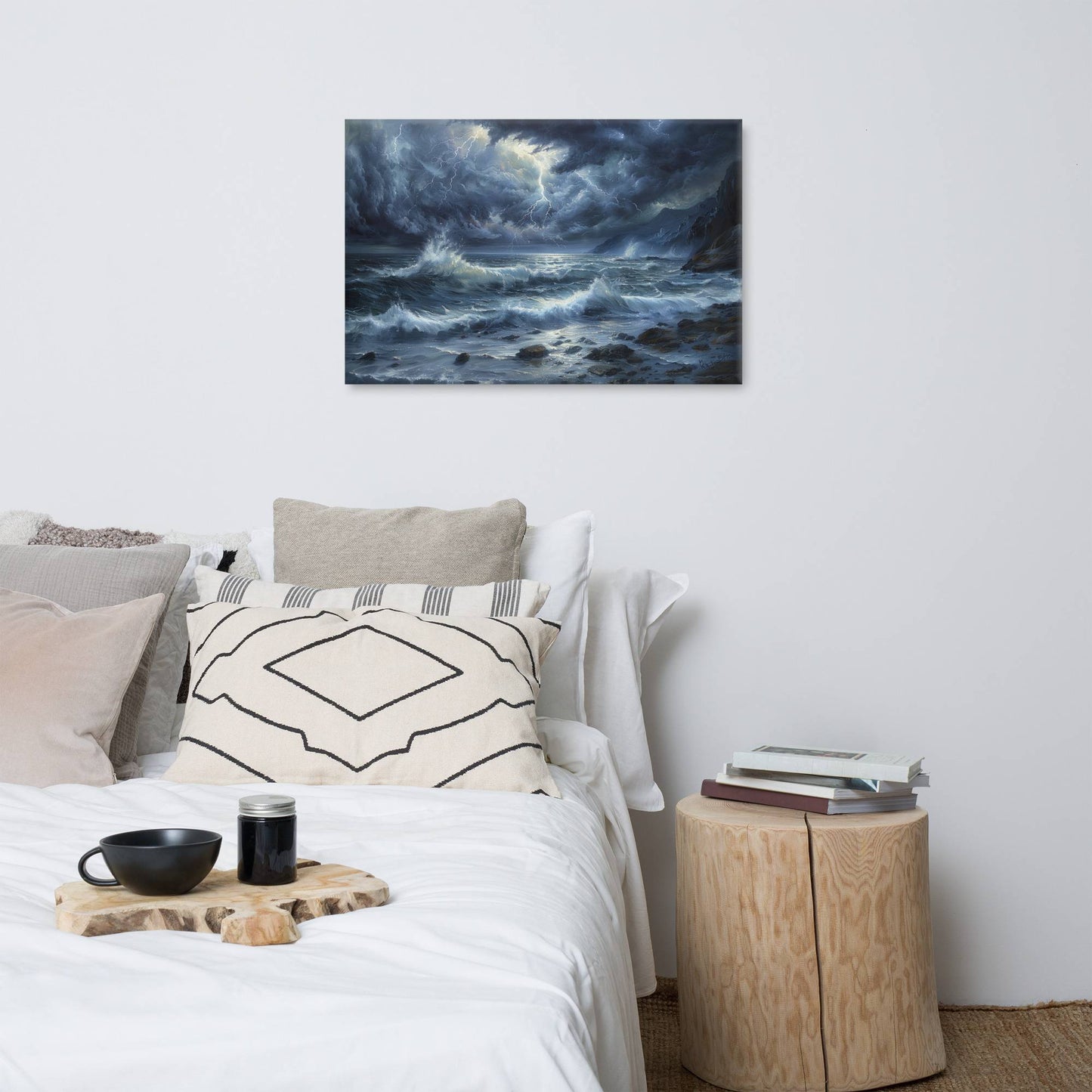 Tableau Tempête en Mer Affiches, reproductions et œuvres graphiques Art Virtuoso