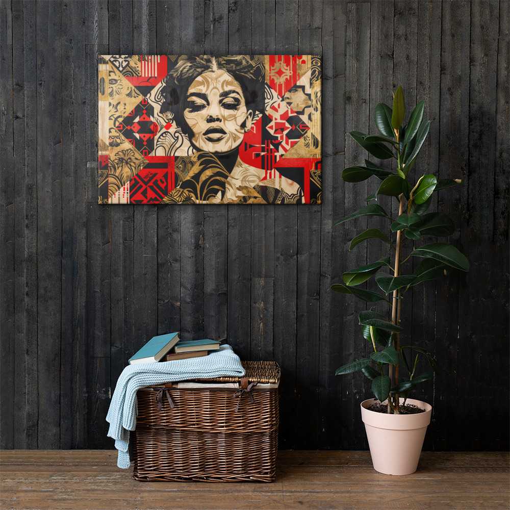 Tableau Street Art Rouge Art Virtuoso