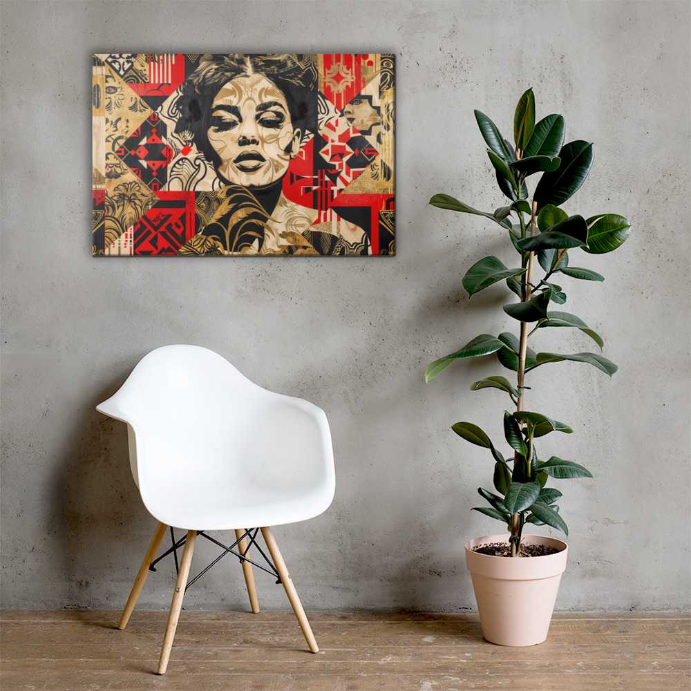 Tableau Street Art Rouge Art Virtuoso