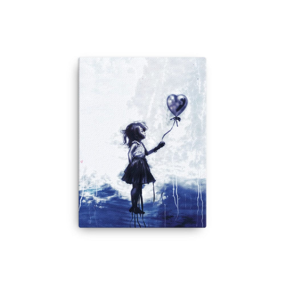 La Petite Fille au Ballon - Bleu Klein Affiches, reproductions et œuvres graphiques Art Virtuoso S