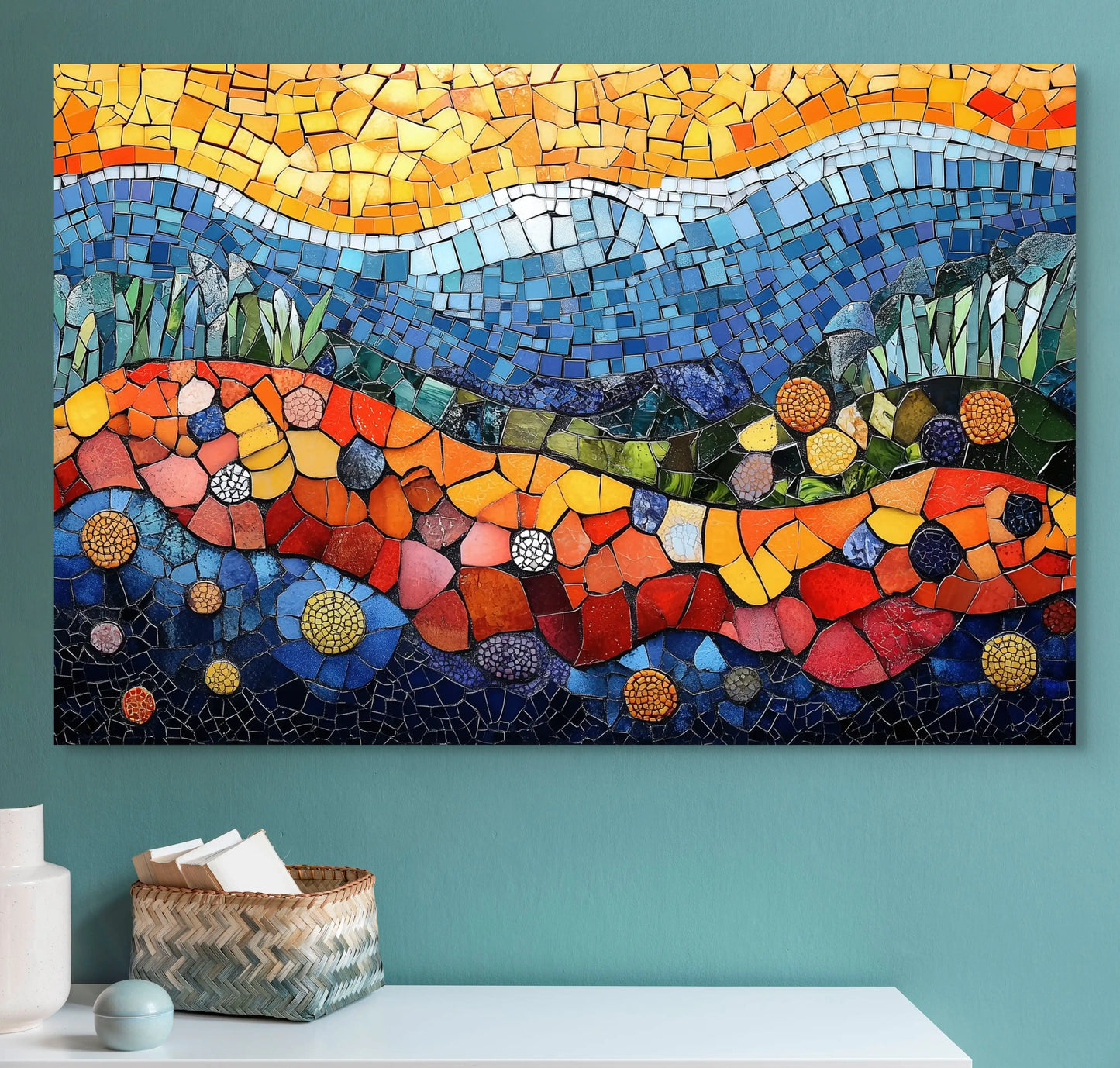 Mosaïque - Tableau Déco en Harmonie Affiches, reproductions et œuvres graphiques Art Virtuoso