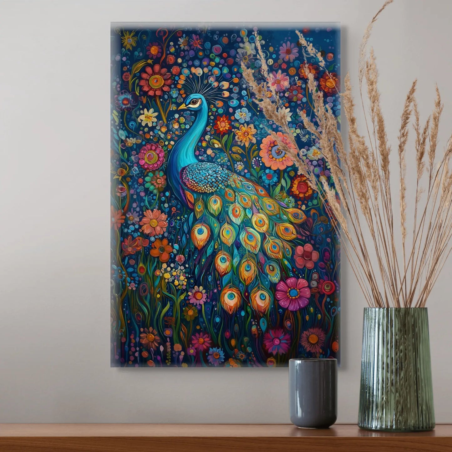 Toile Paon Art Nouveau Affiches, reproductions et œuvres graphiques Art Virtuoso