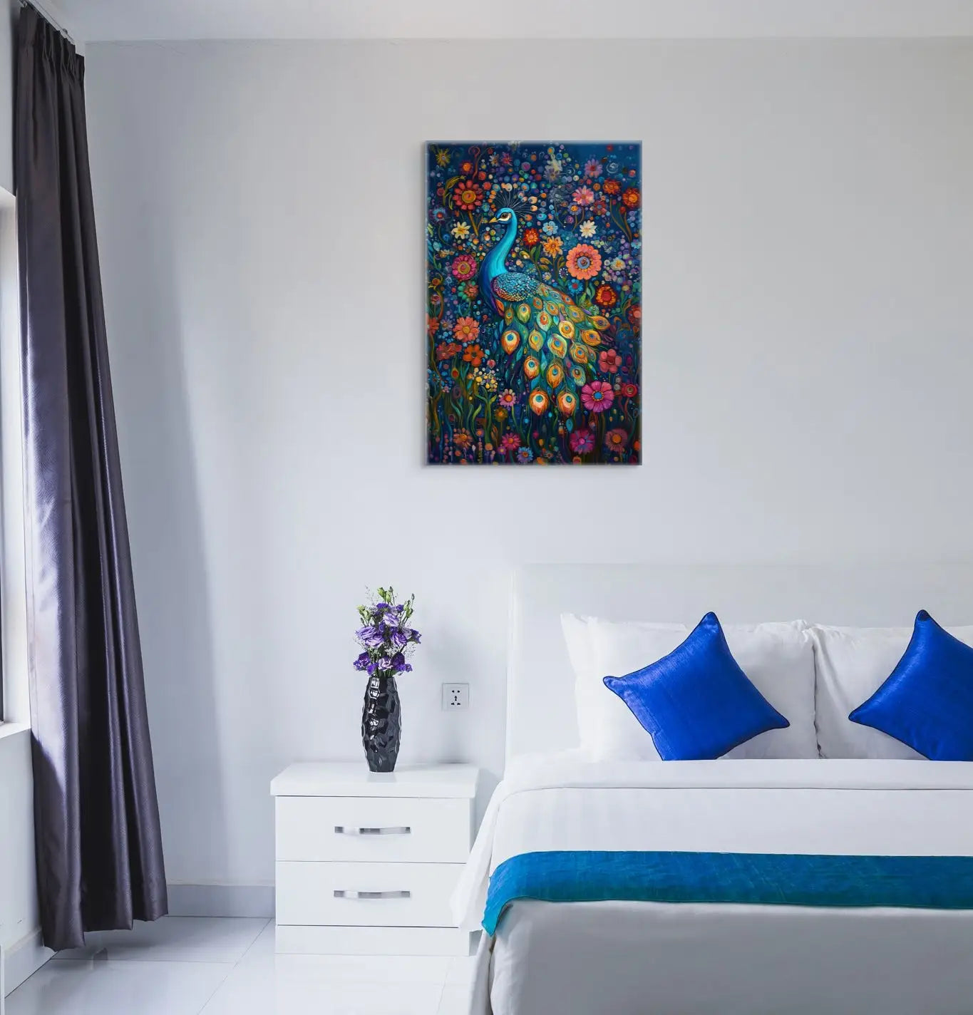 Toile Paon Art Nouveau Affiches, reproductions et œuvres graphiques Art Virtuoso