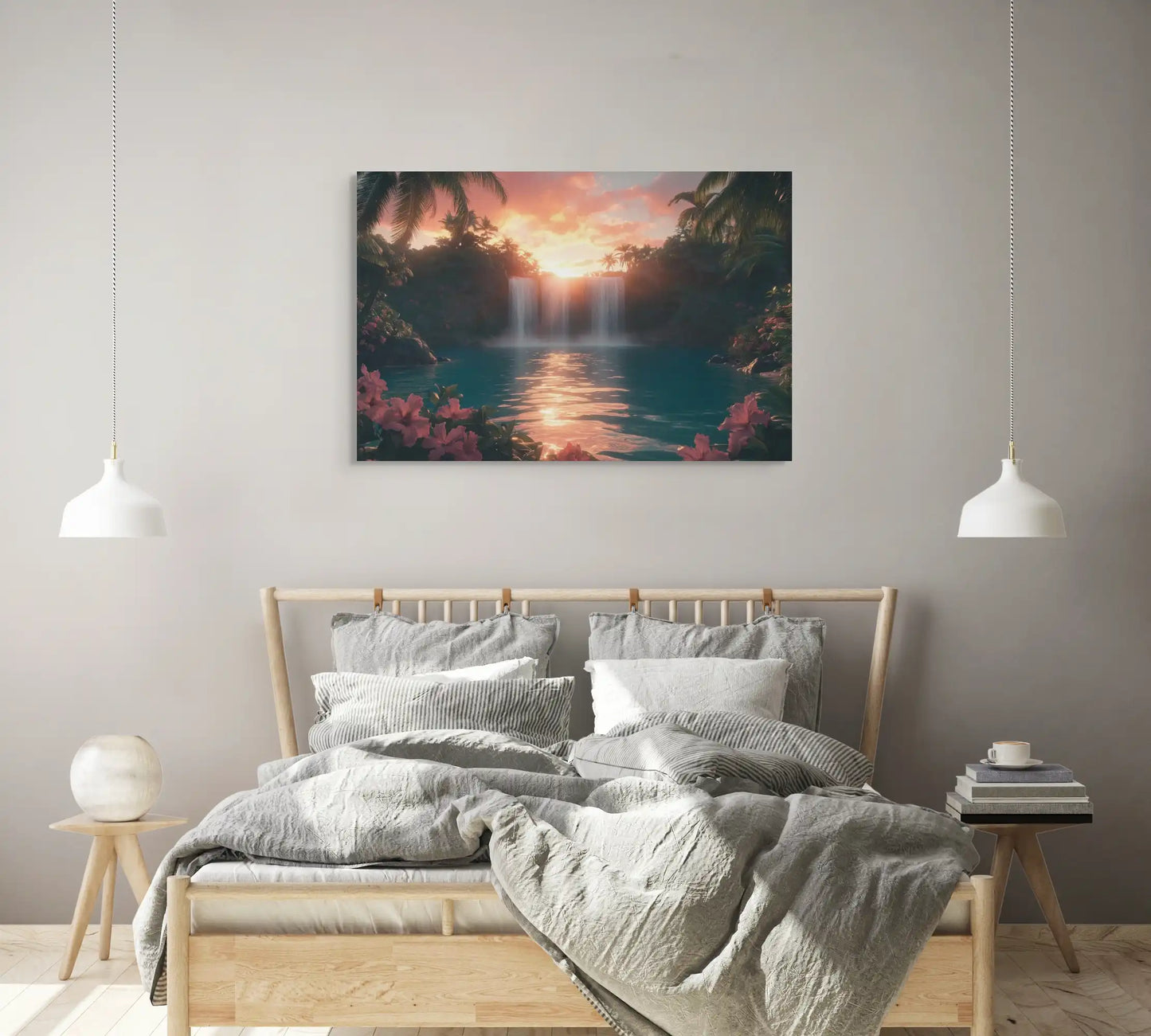 Peinture Paysage Paradisiaque Affiches, reproductions et œuvres graphiques Art Virtuoso