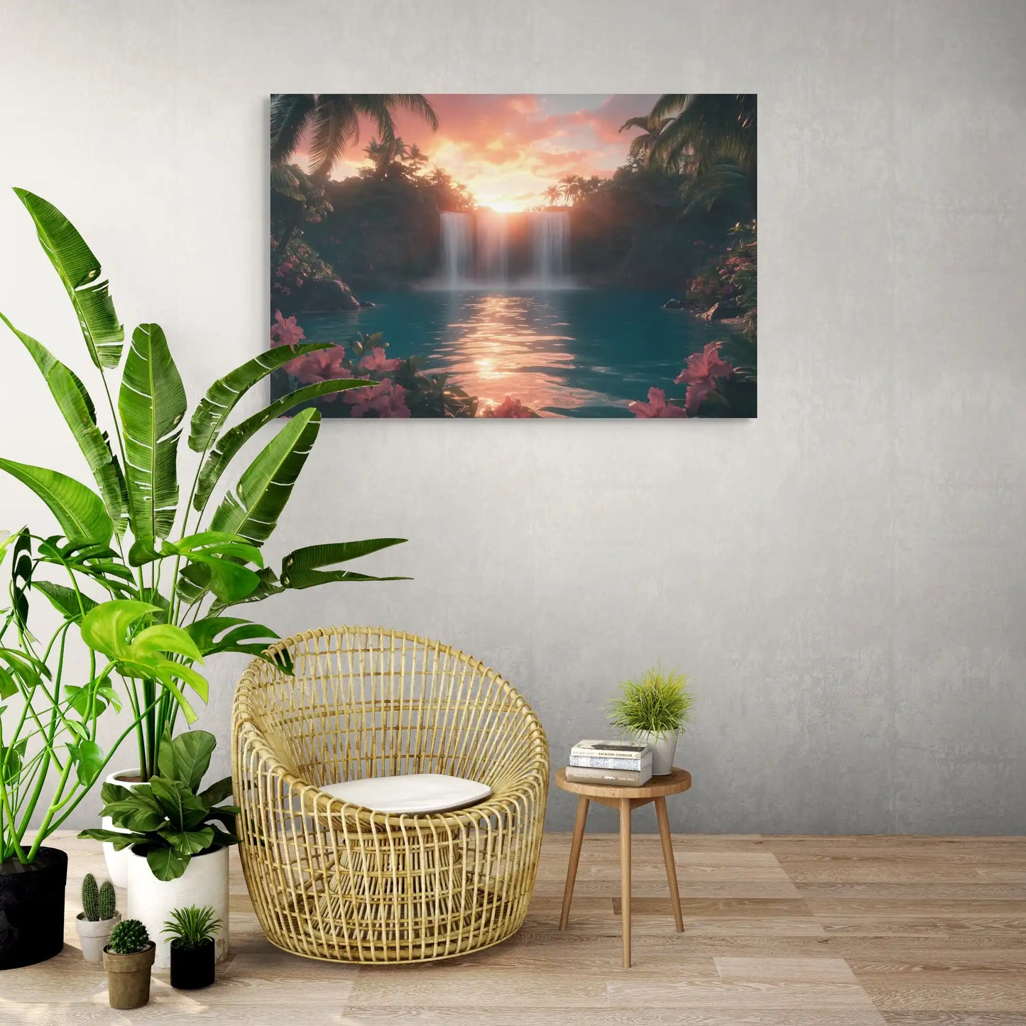 Peinture Paysage Paradisiaque Affiches, reproductions et œuvres graphiques Art Virtuoso
