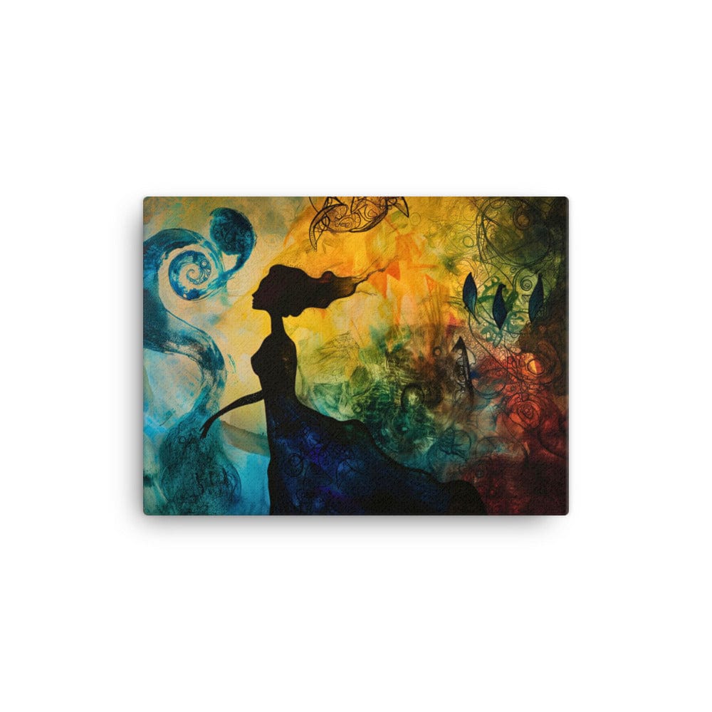 Peinture Abstraite - Silhouette Femme Lyrique Art Virtuoso S