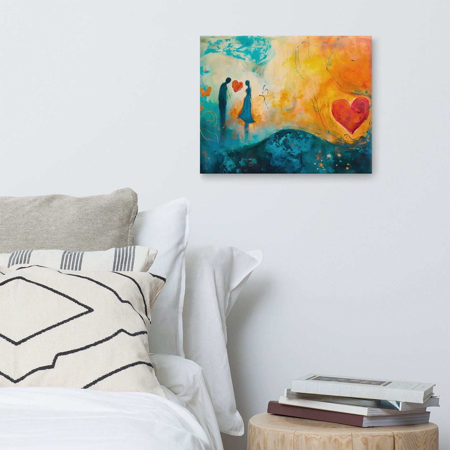 Peinture Amour Abstrait - Fusion des Sentiments Art Virtuoso