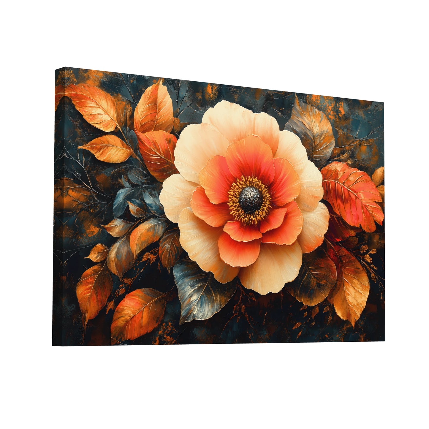 Product Hero 3D WebP Peinture Bohémienne Florale - Art Virtuoso