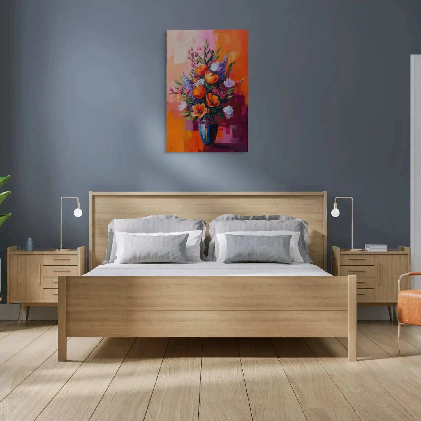 Peinture Bouquet de Fleurs Moderne Affiches, reproductions et œuvres graphiques Art Virtuoso