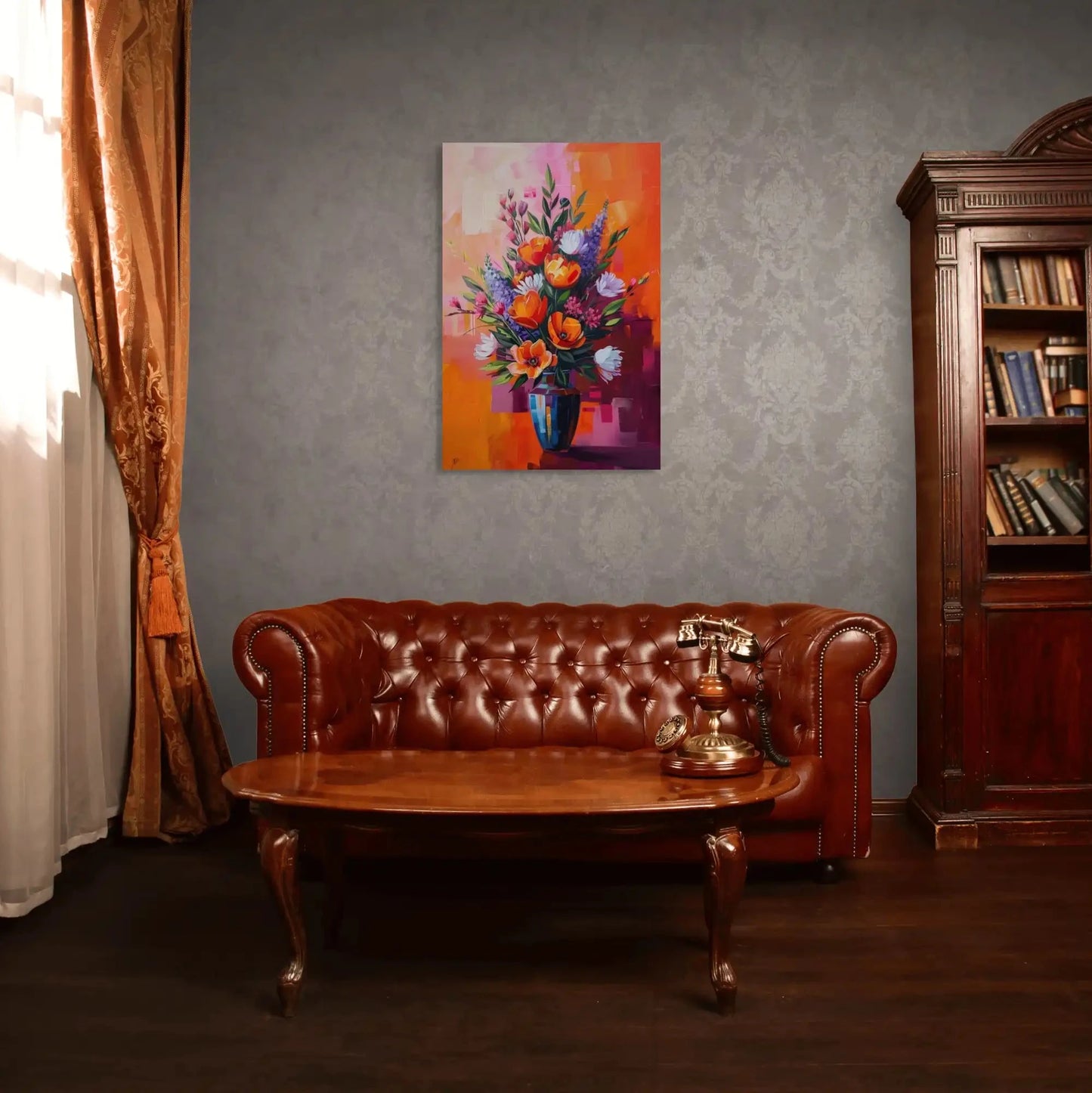 Peinture Bouquet de Fleurs Moderne Affiches, reproductions et œuvres graphiques Art Virtuoso