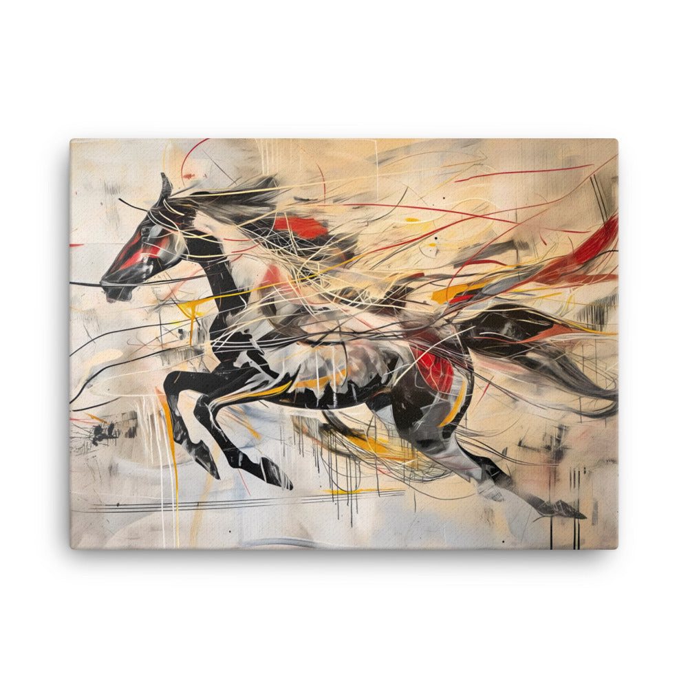 Peinture Cheval Abstrait – Voyage Artistique Contemporain Art Virtuoso L