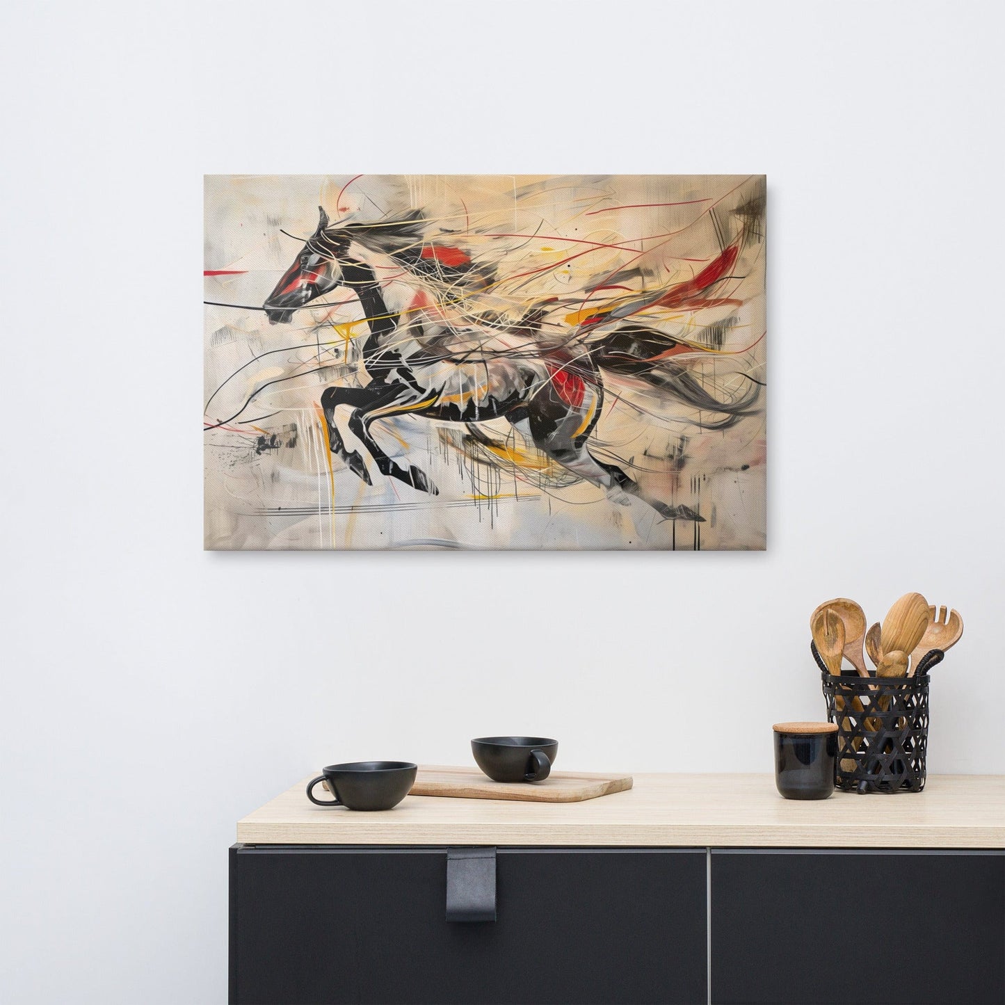 Peinture Cheval Abstrait – Voyage Artistique Contemporain Art Virtuoso