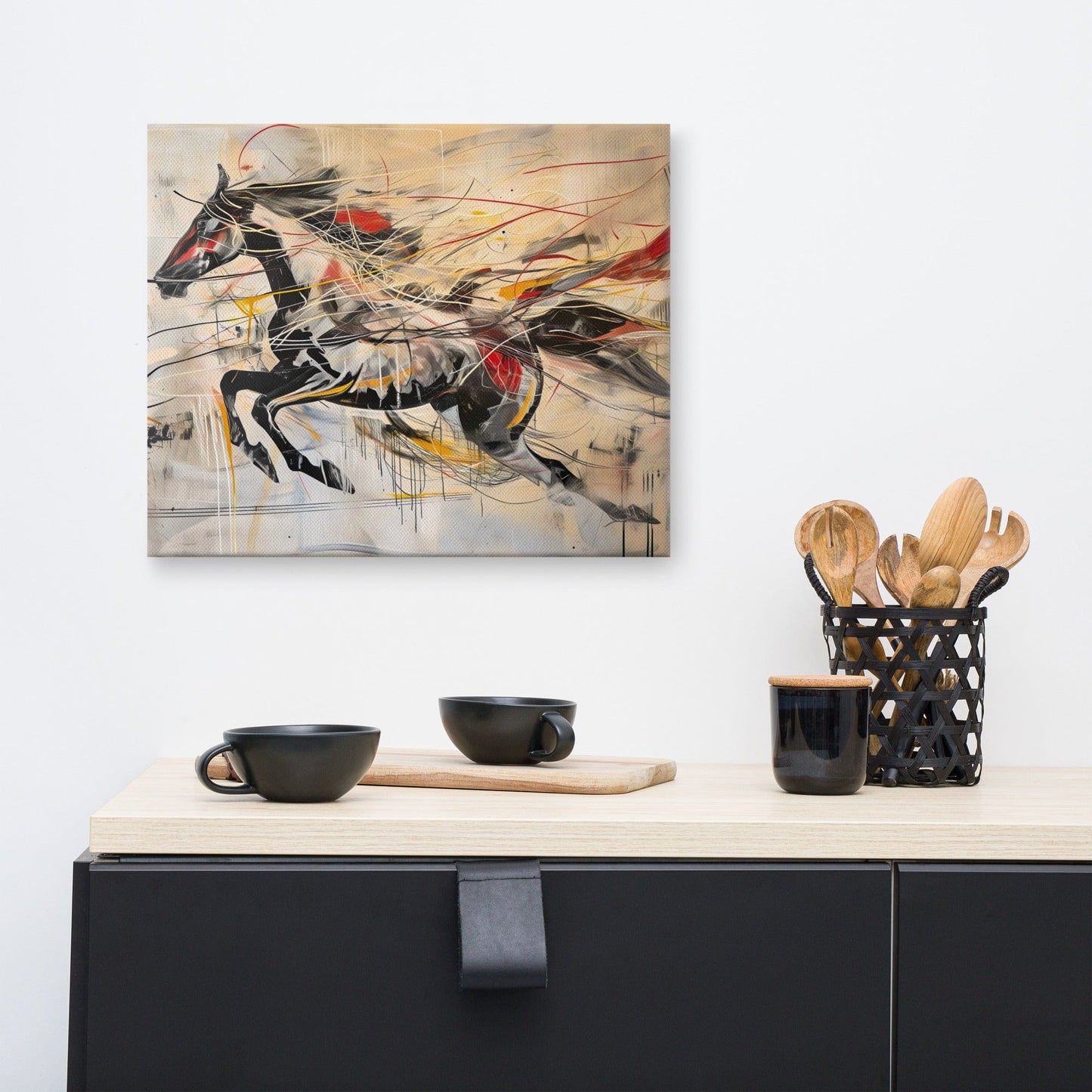 Peinture Cheval Abstrait – Voyage Artistique Contemporain Art Virtuoso