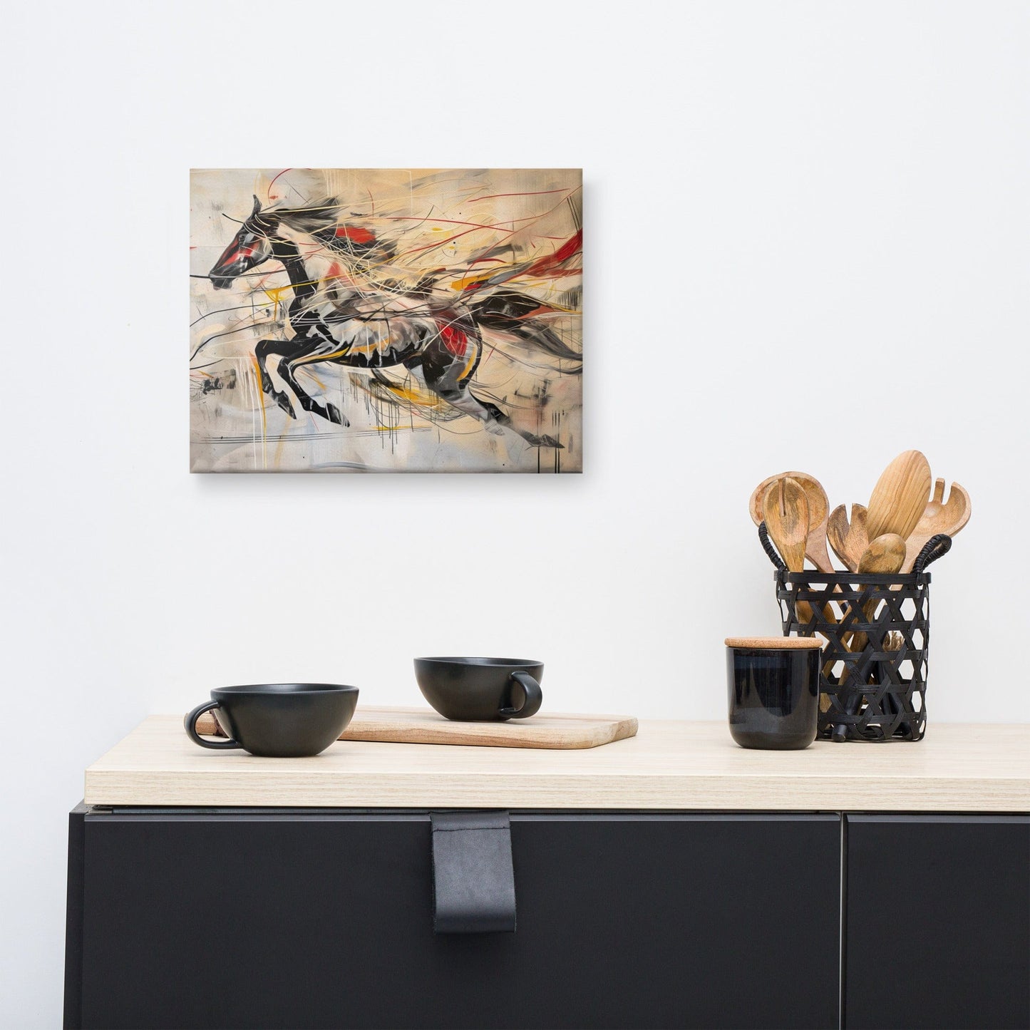 Peinture Cheval Abstrait – Voyage Artistique Contemporain Art Virtuoso